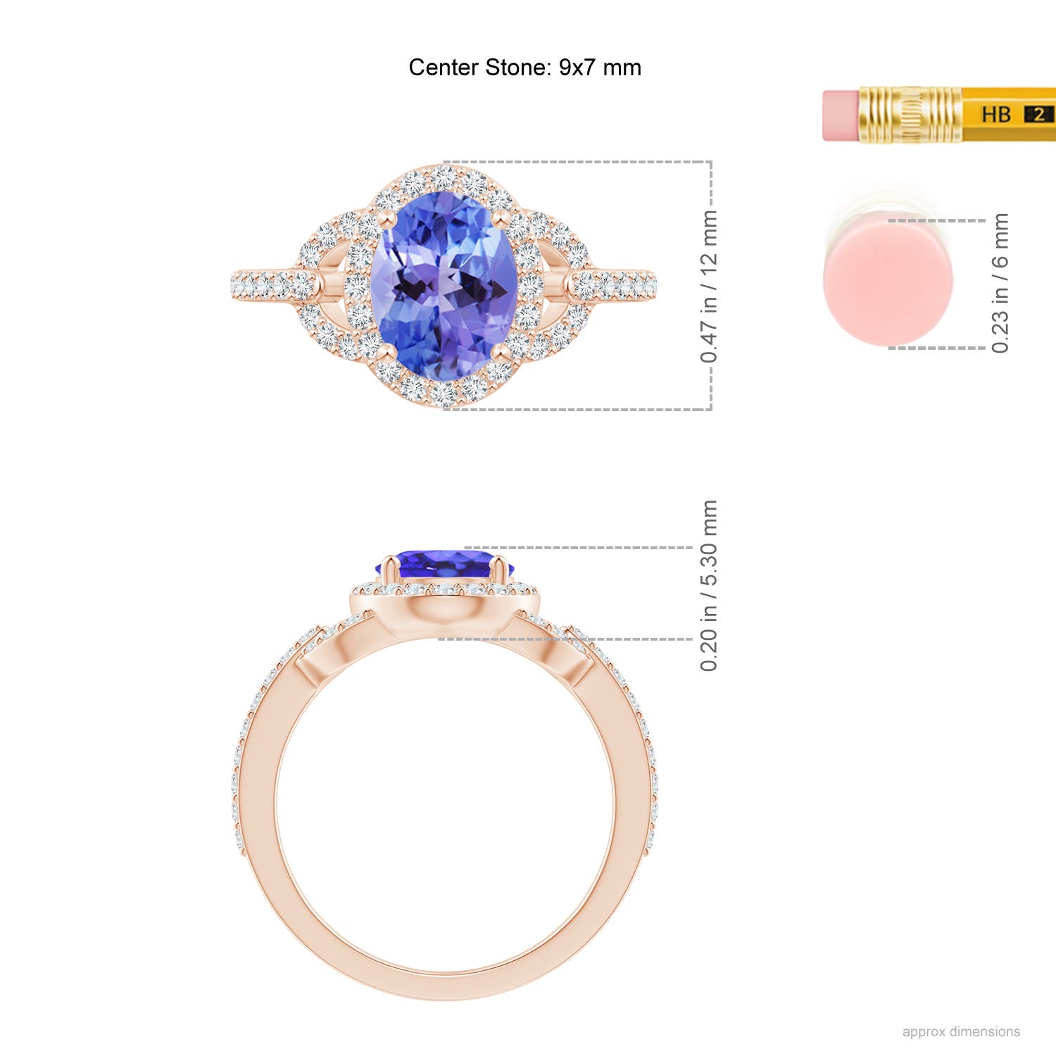 AA - Tanzanite / 2.39 CT / 14 KT Rose Gold