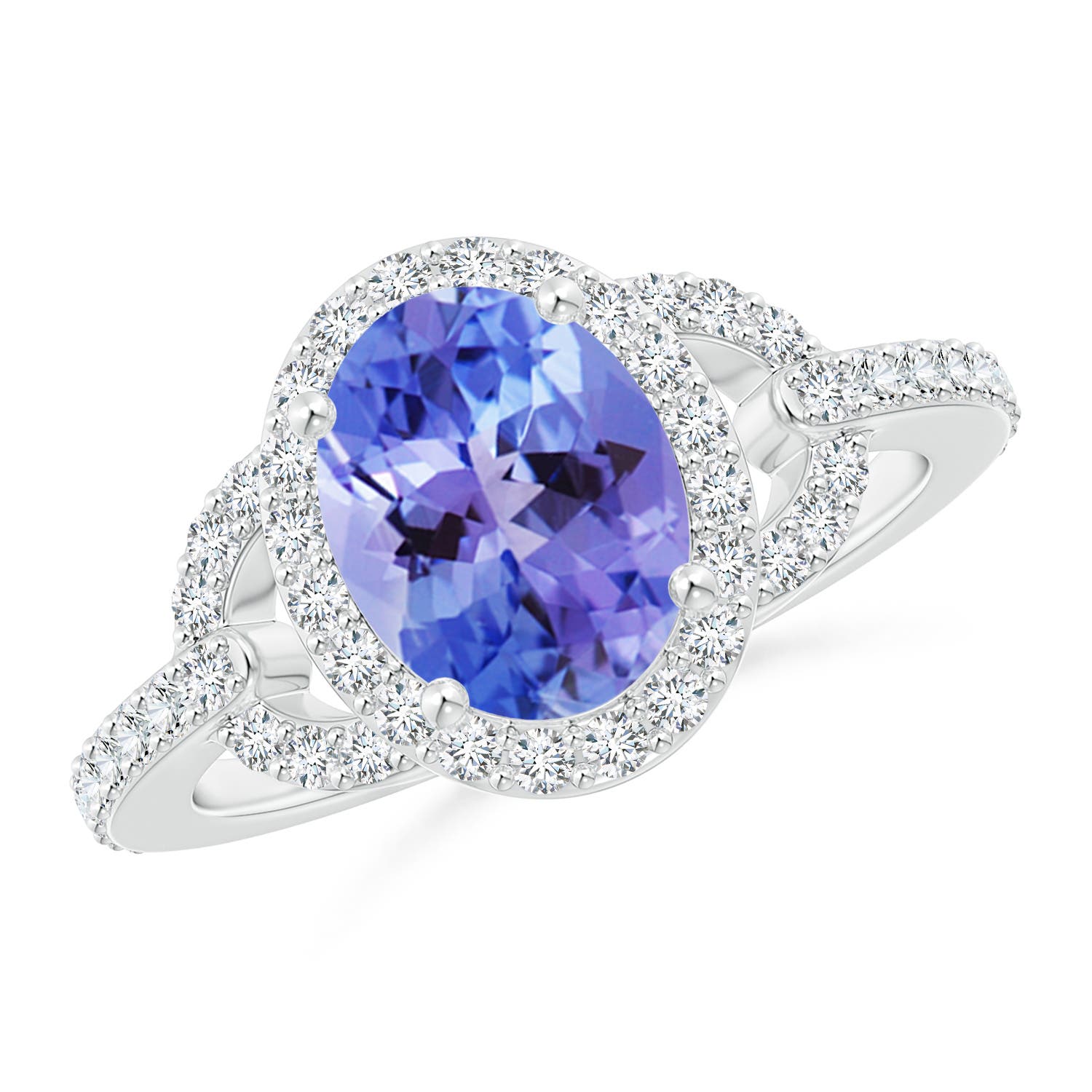 AA - Tanzanite / 2.39 CT / 14 KT White Gold