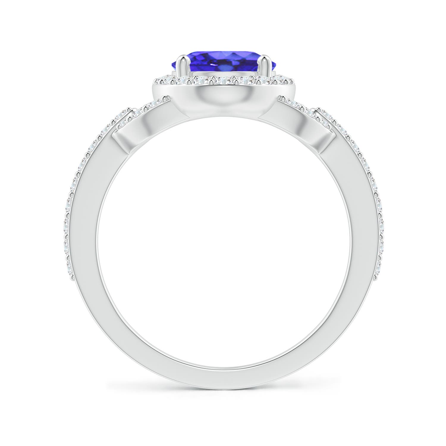 AA - Tanzanite / 2.39 CT / 14 KT White Gold