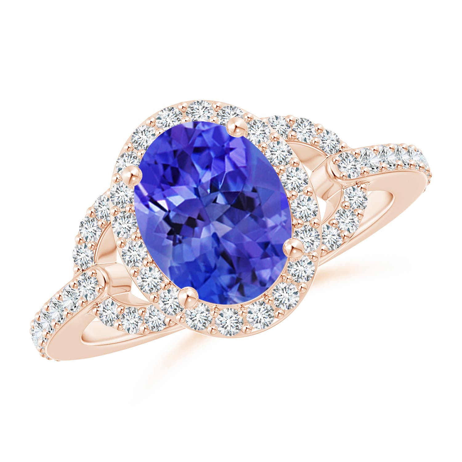 AAA - Tanzanite / 2.39 CT / 14 KT Rose Gold