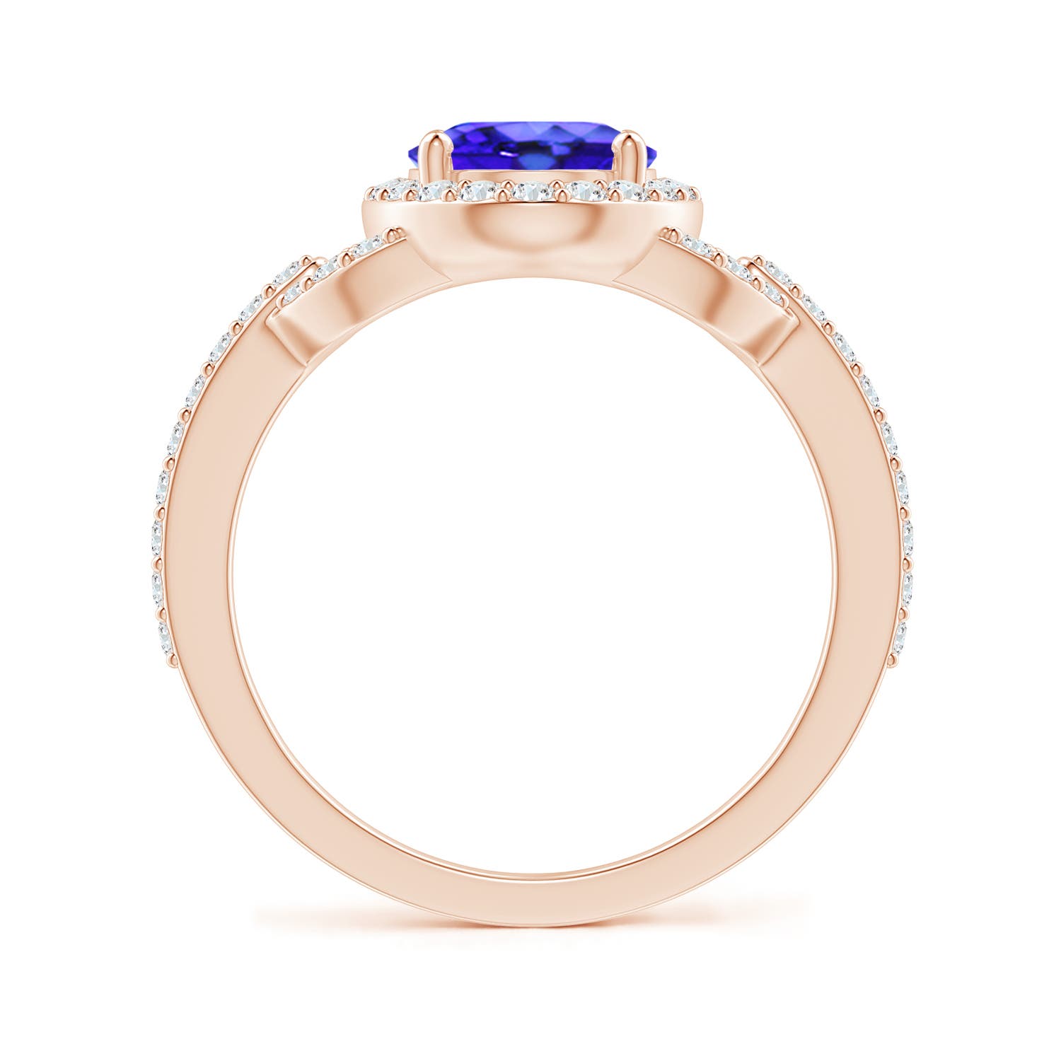 AAA - Tanzanite / 2.39 CT / 14 KT Rose Gold