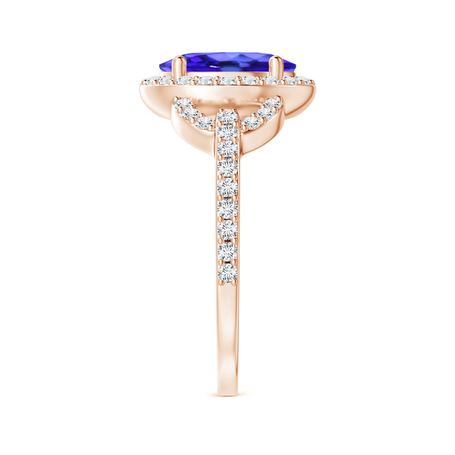 AAA - Tanzanite / 2.39 CT / 14 KT Rose Gold