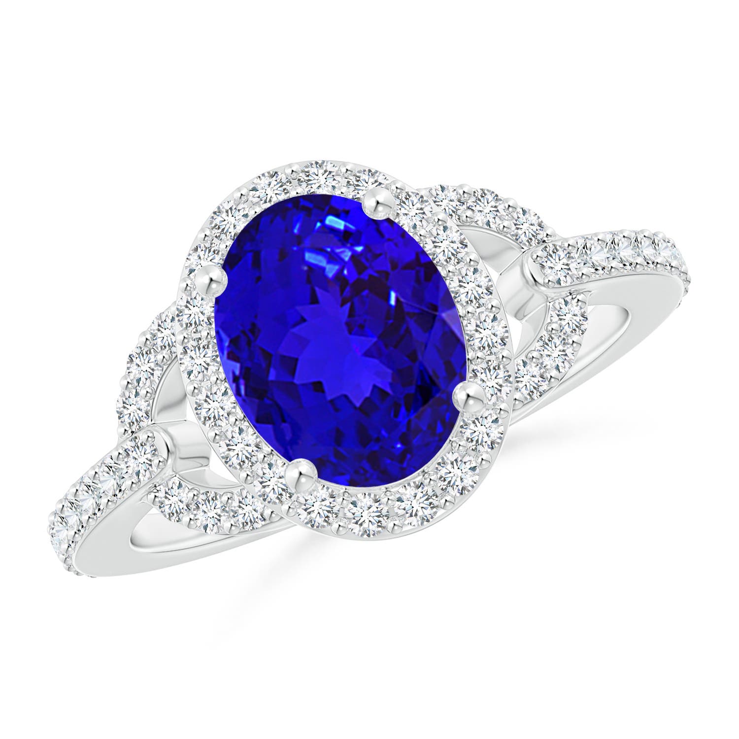 AAAA - Tanzanite / 2.39 CT / 14 KT White Gold