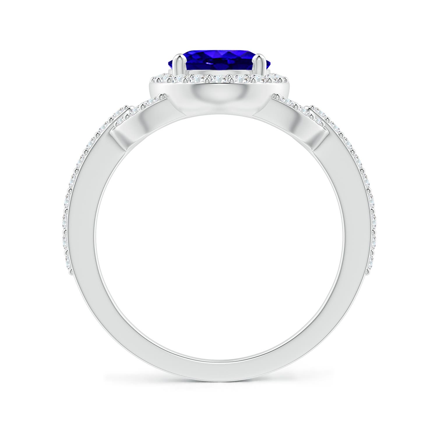 AAAA - Tanzanite / 2.39 CT / 14 KT White Gold