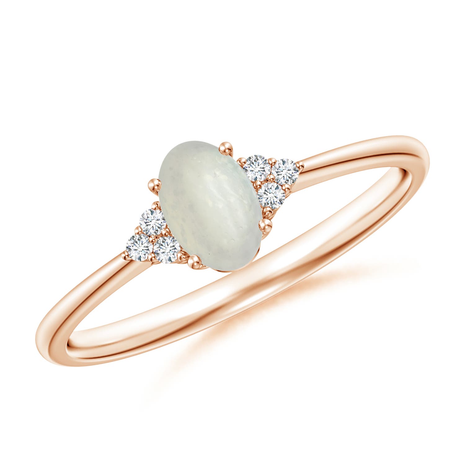 A - Moonstone / 0.43 CT / 14 KT Rose Gold