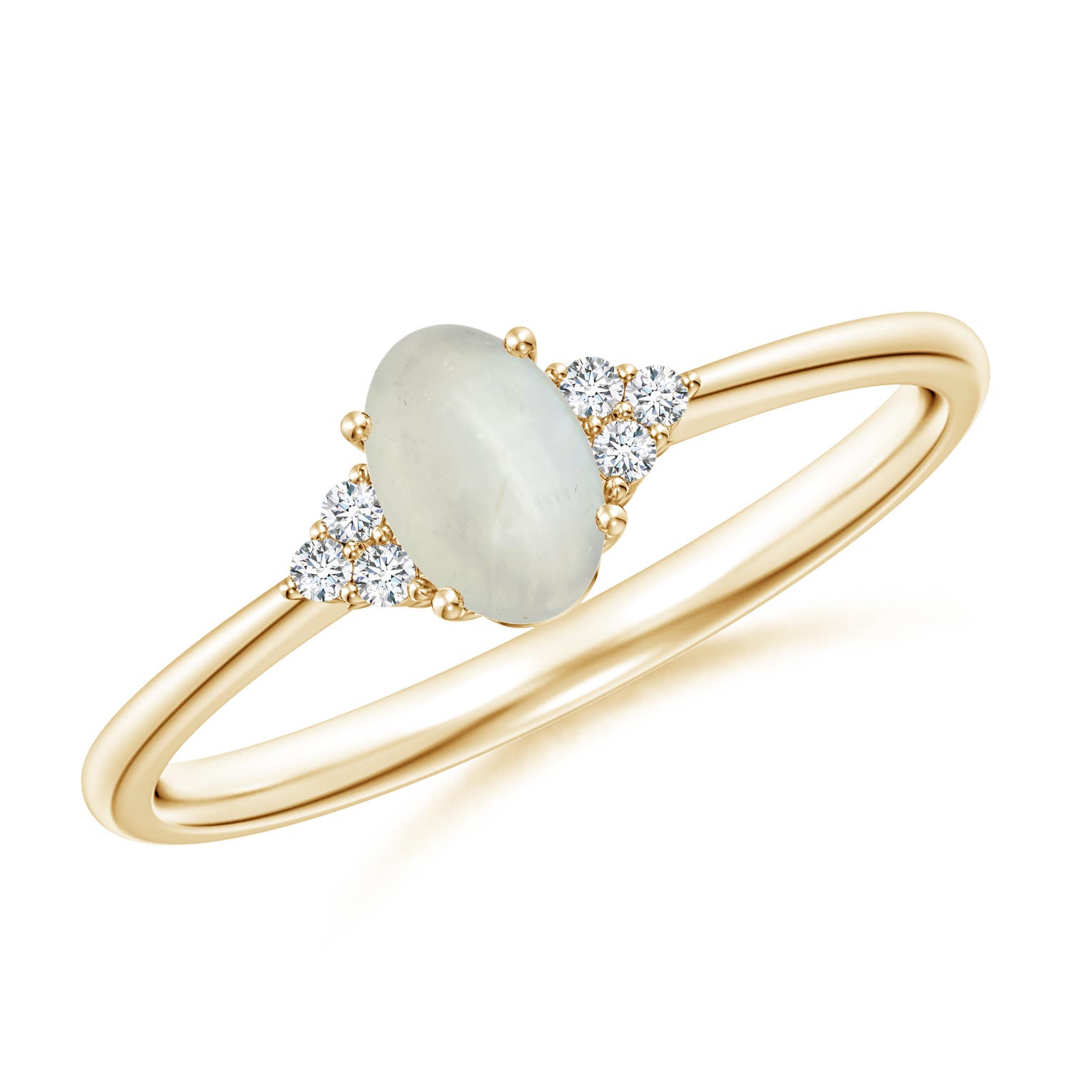 AA - Moonstone / 0.43 CT / 14 KT Yellow Gold