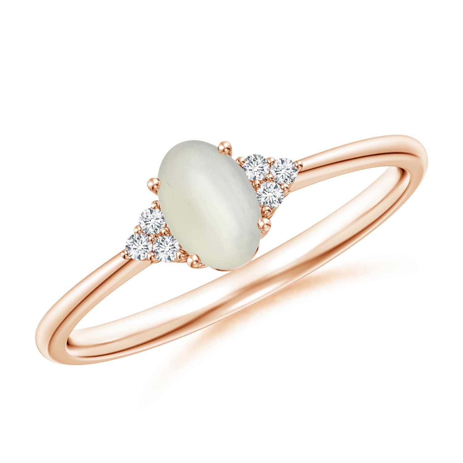 AAA - Moonstone / 0.43 CT / 14 KT Rose Gold