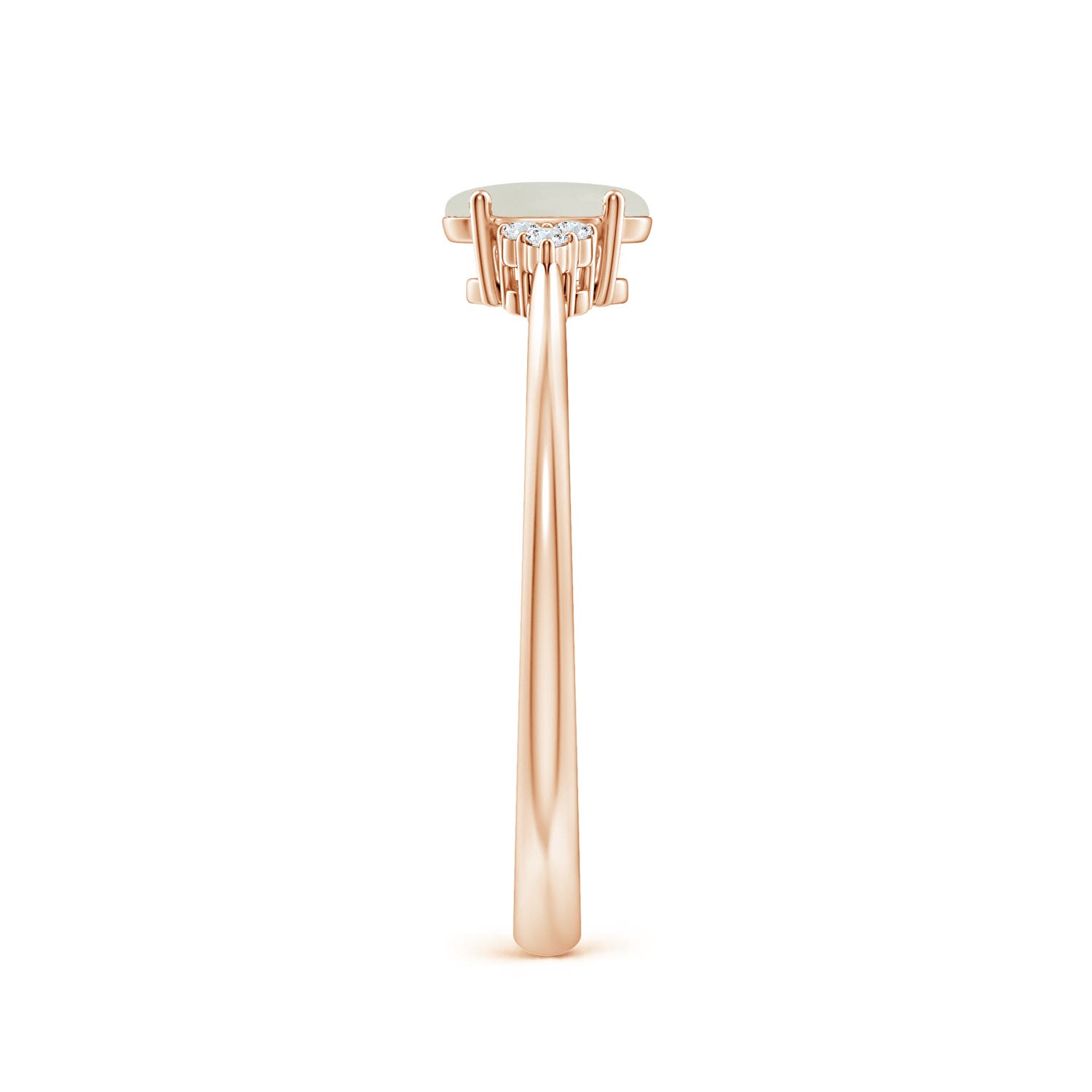 AAA - Moonstone / 0.43 CT / 14 KT Rose Gold