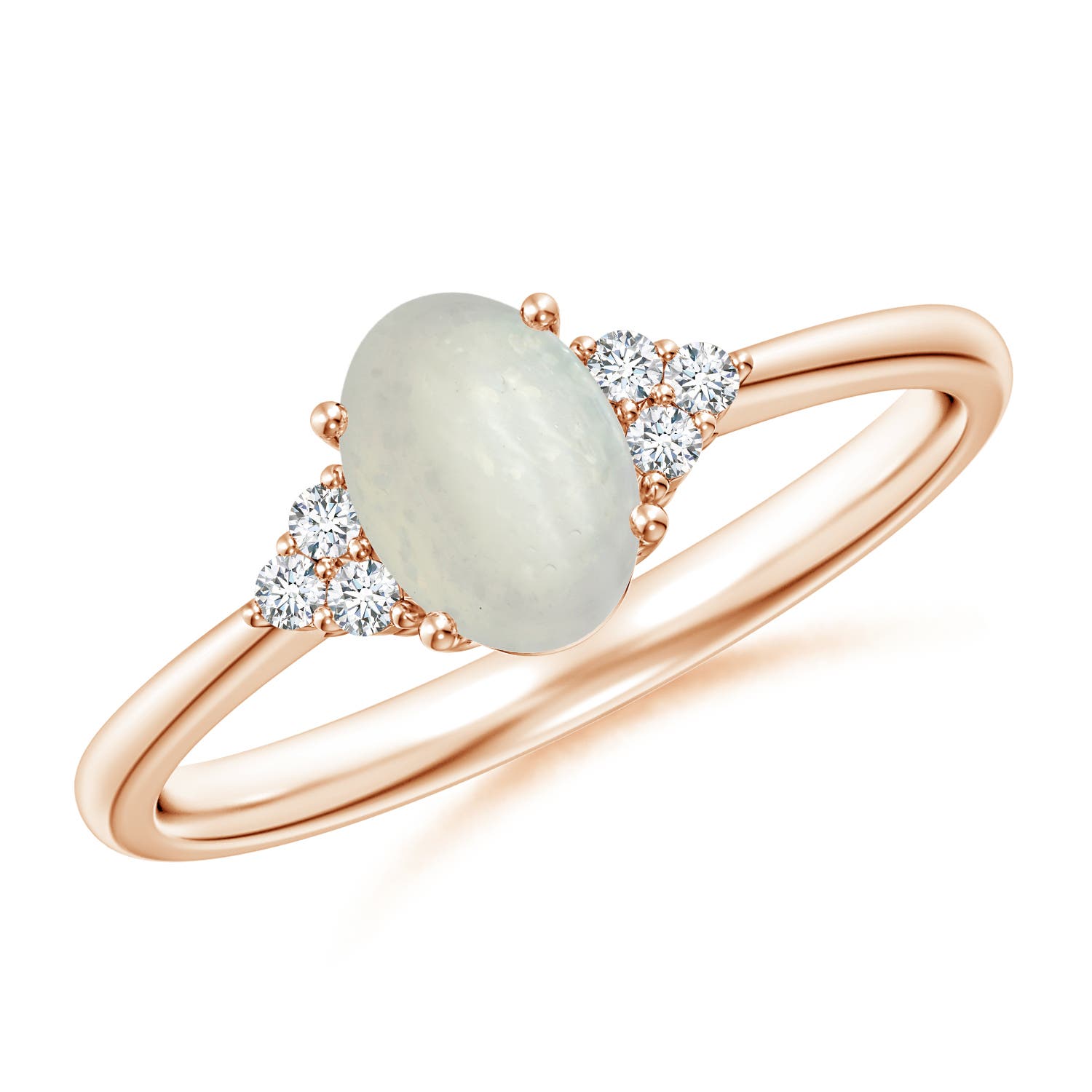 A - Moonstone / 0.76 CT / 14 KT Rose Gold