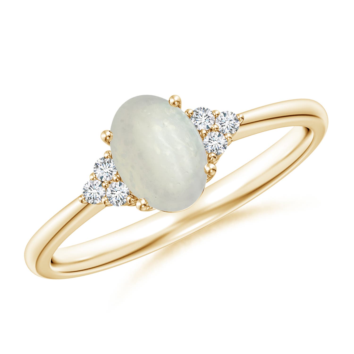 A - Moonstone / 0.76 CT / 14 KT Yellow Gold