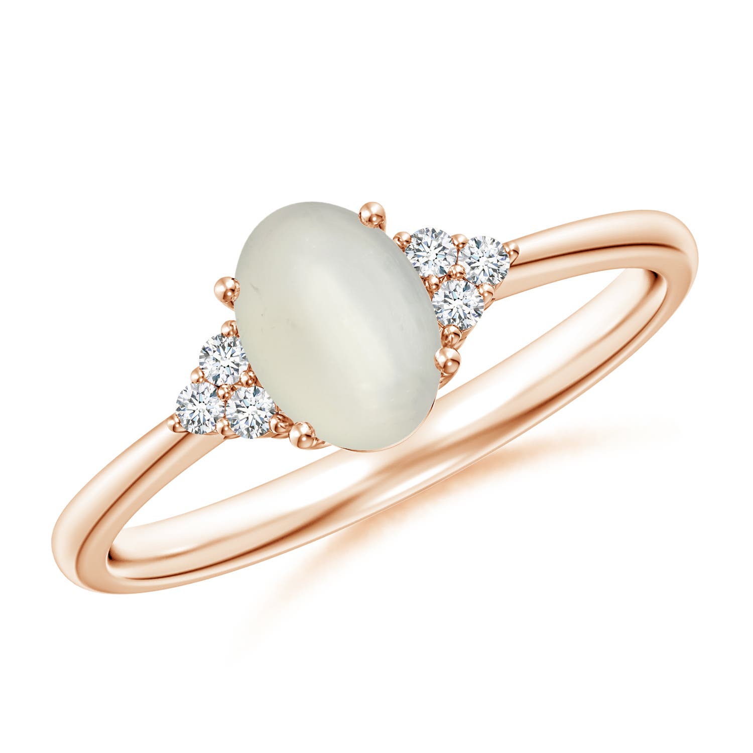 AAA - Moonstone / 0.76 CT / 14 KT Rose Gold