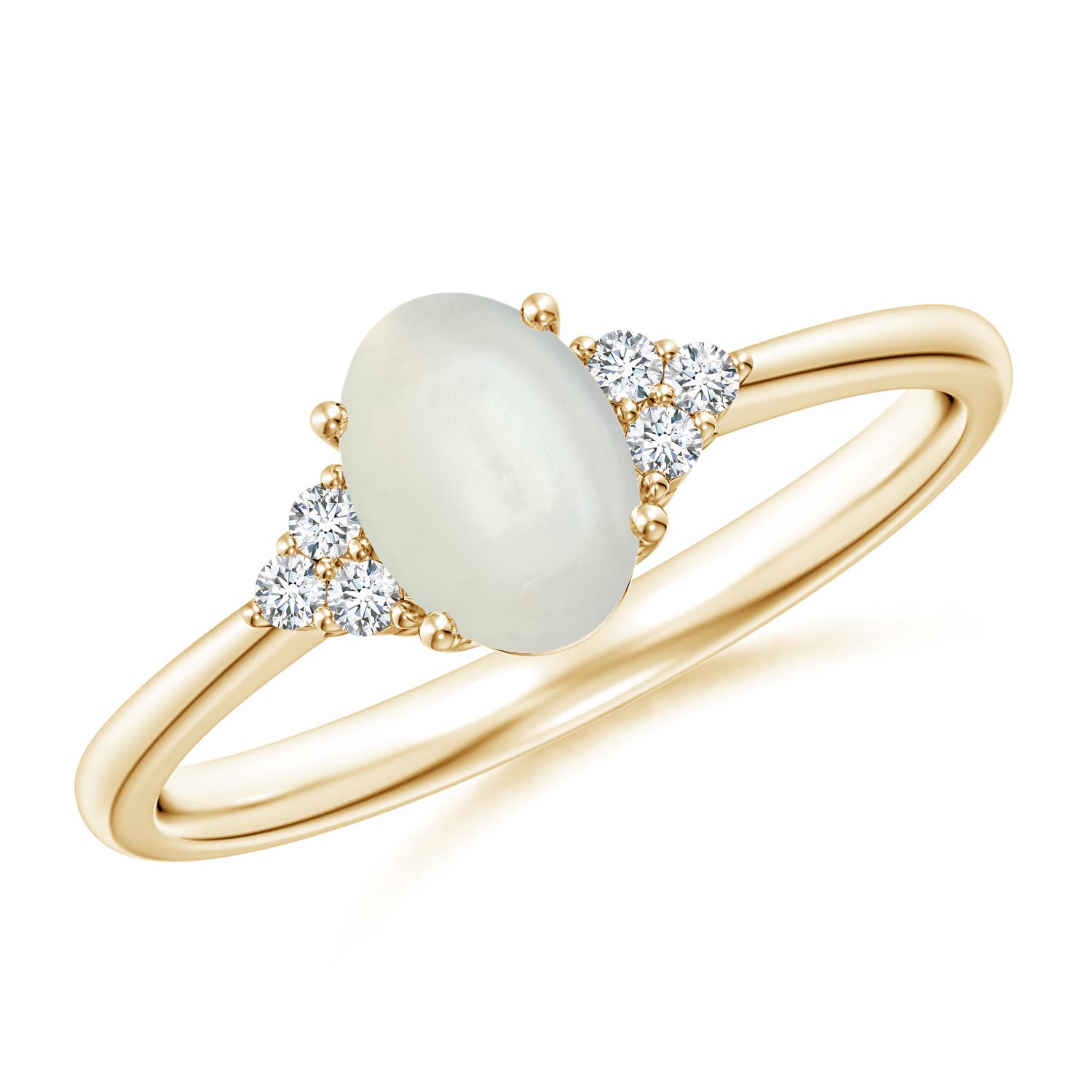 AAAA - Moonstone / 0.76 CT / 14 KT Yellow Gold