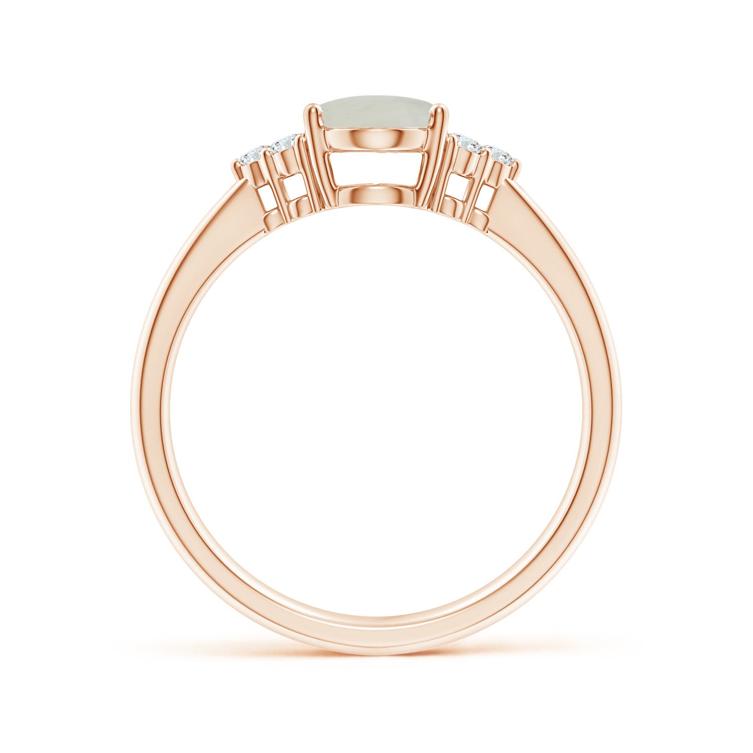 A - Moonstone / 1.21 CT / 14 KT Rose Gold