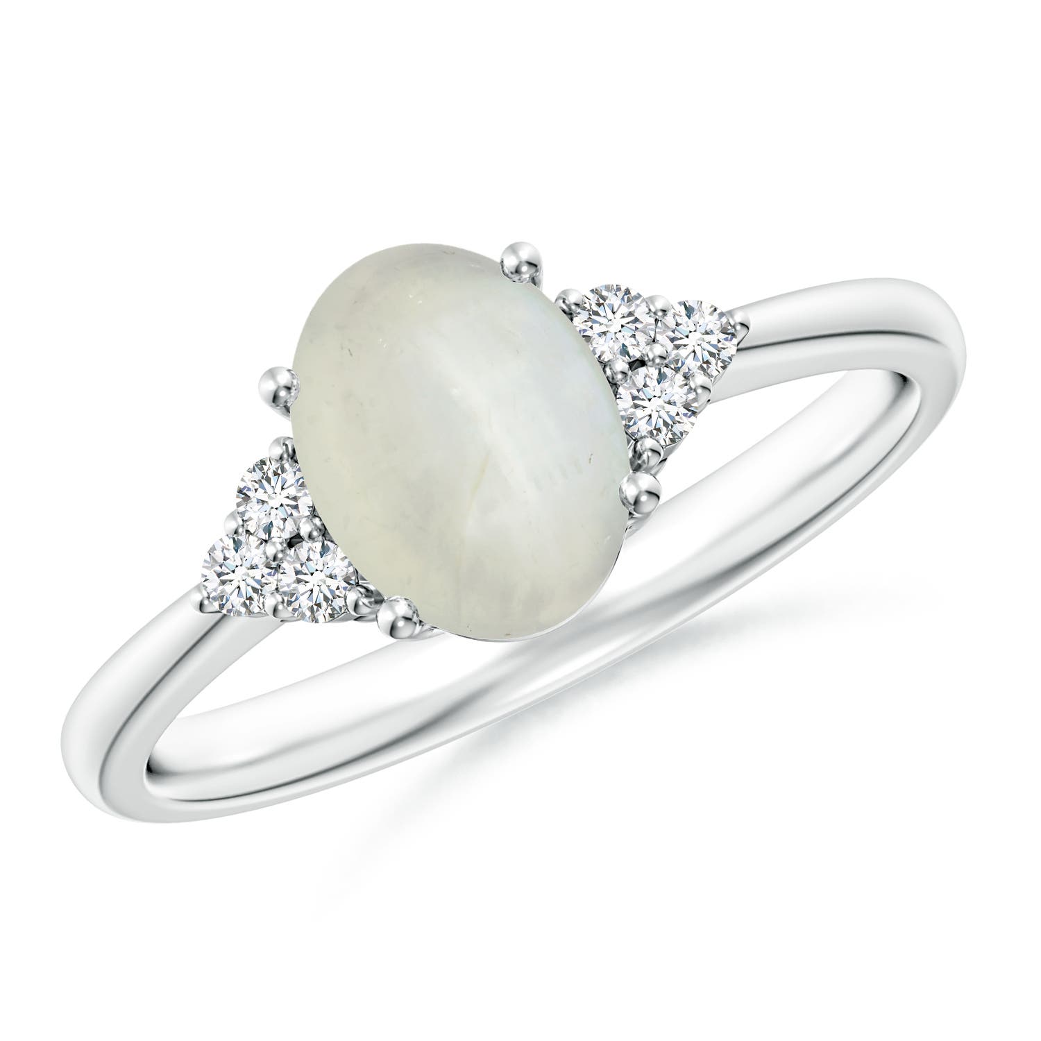 AA - Moonstone / 1.21 CT / 14 KT White Gold