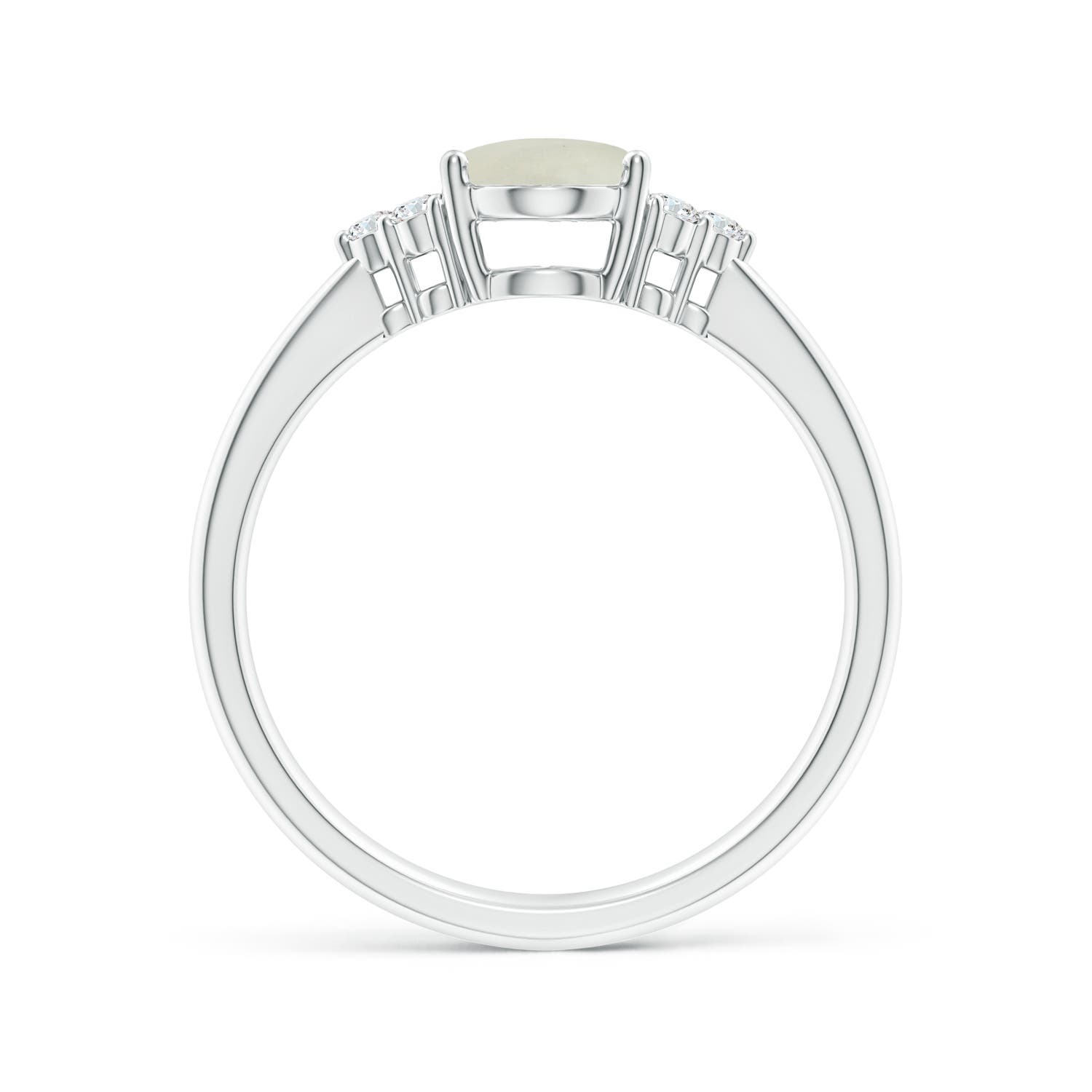 AA - Moonstone / 1.21 CT / 14 KT White Gold