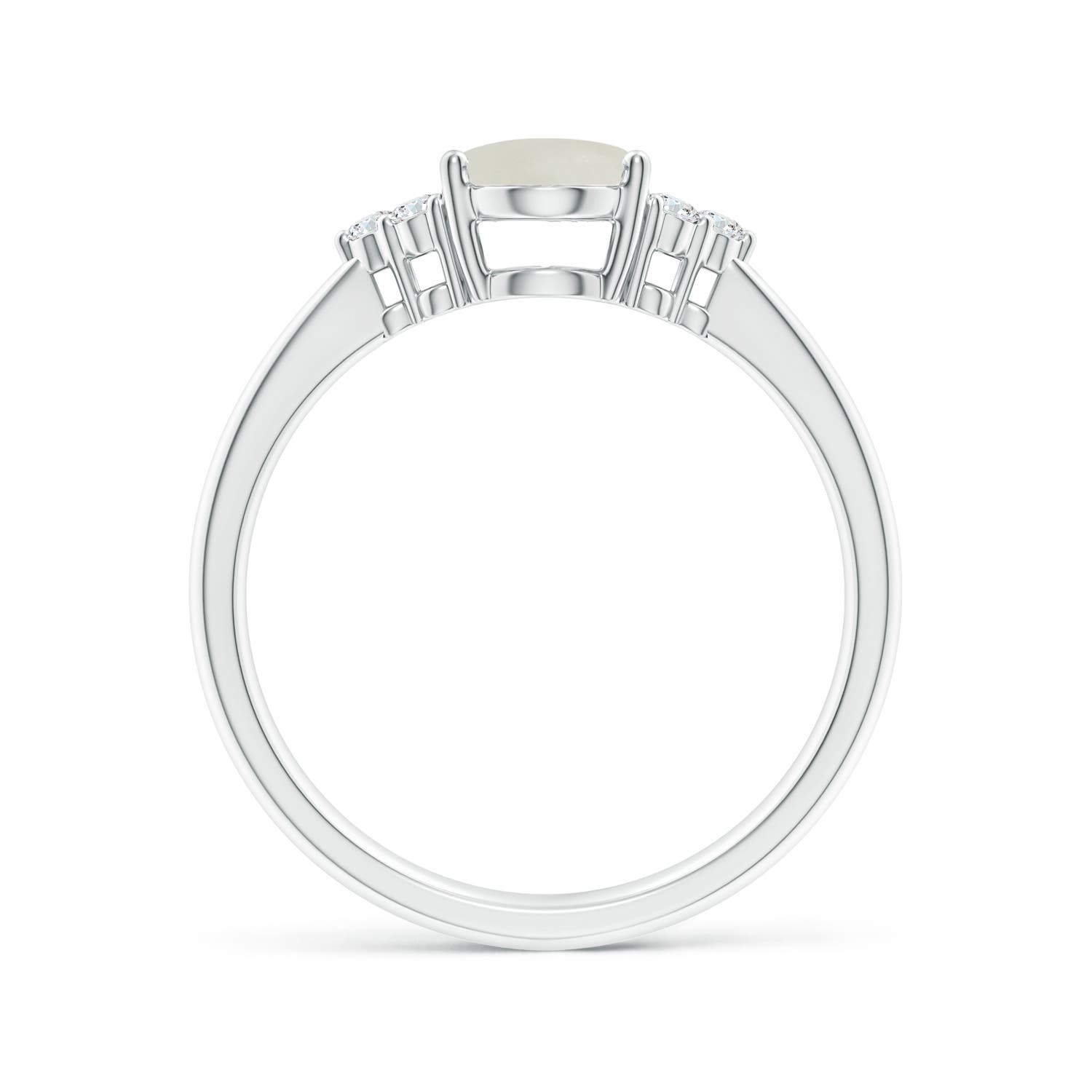 AAA - Moonstone / 1.21 CT / 14 KT White Gold