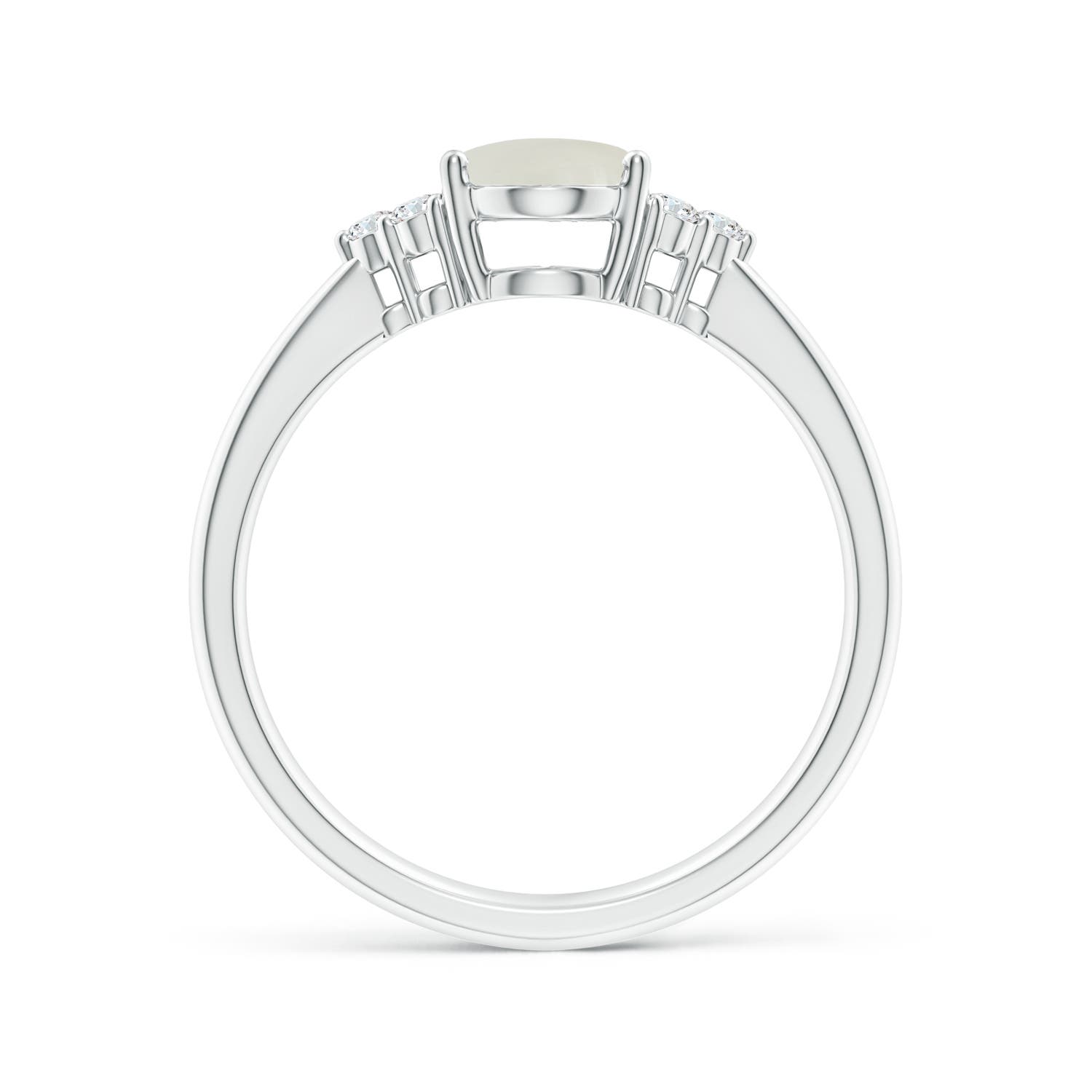 AAAA - Moonstone / 1.21 CT / 14 KT White Gold