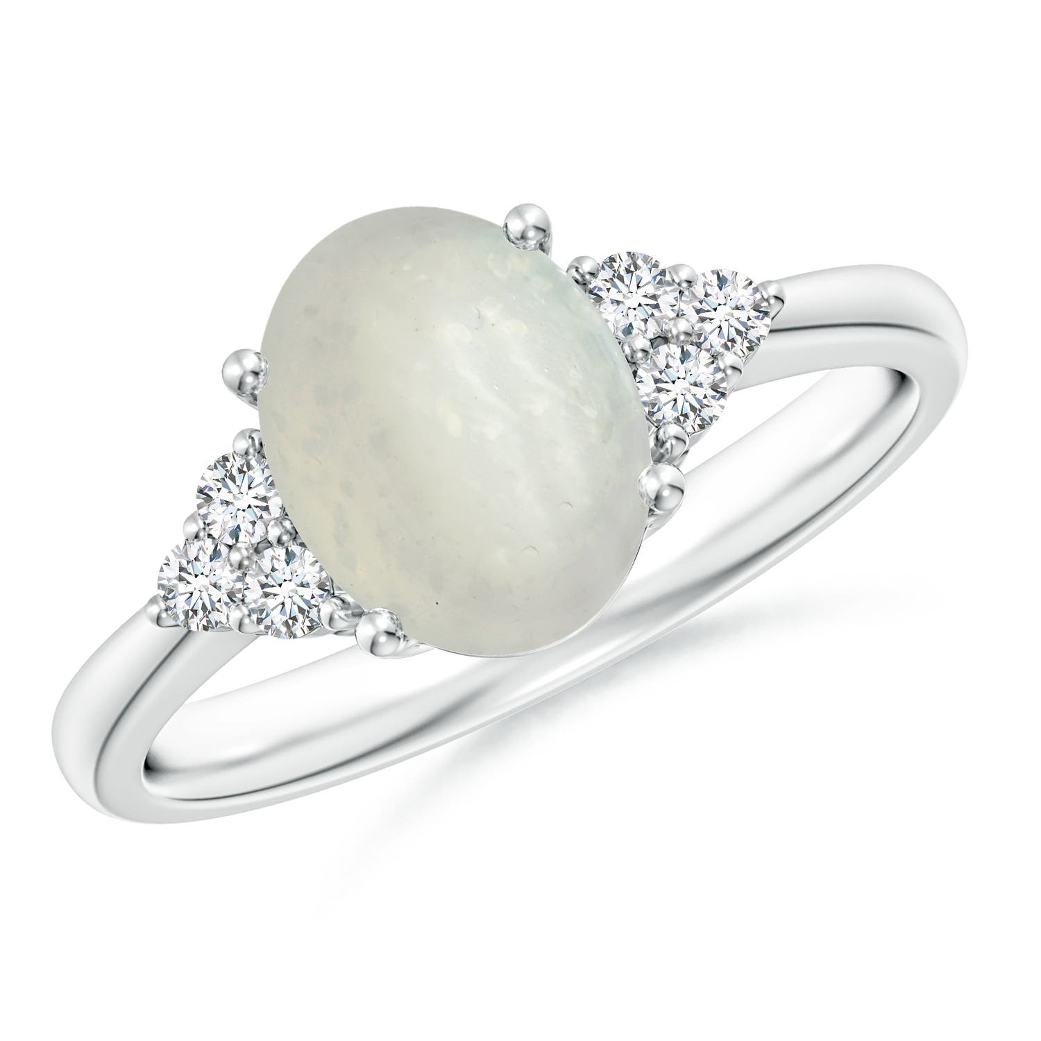 A - Moonstone / 1.83 CT / 14 KT White Gold