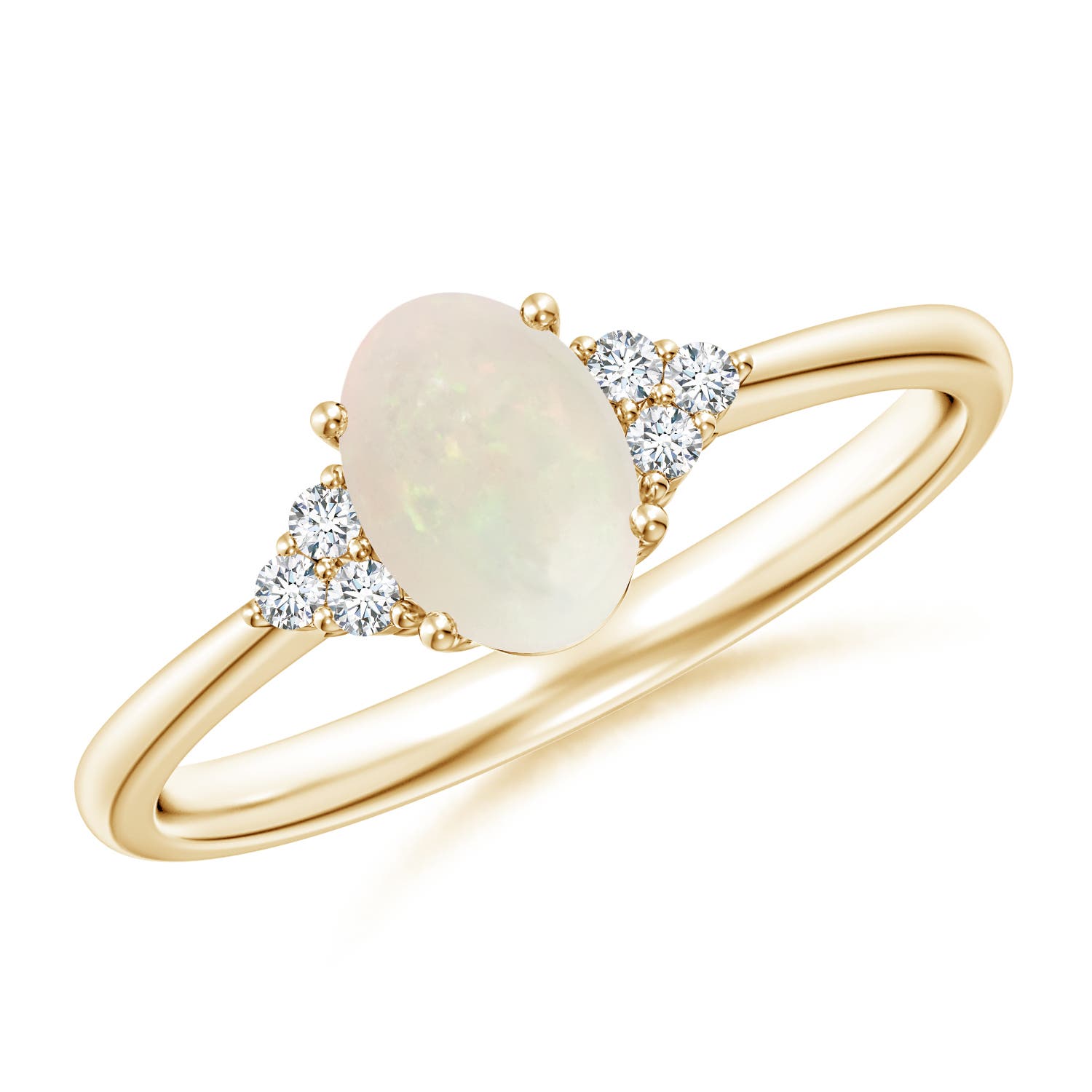 A - Opal / 0.53 CT / 14 KT Yellow Gold