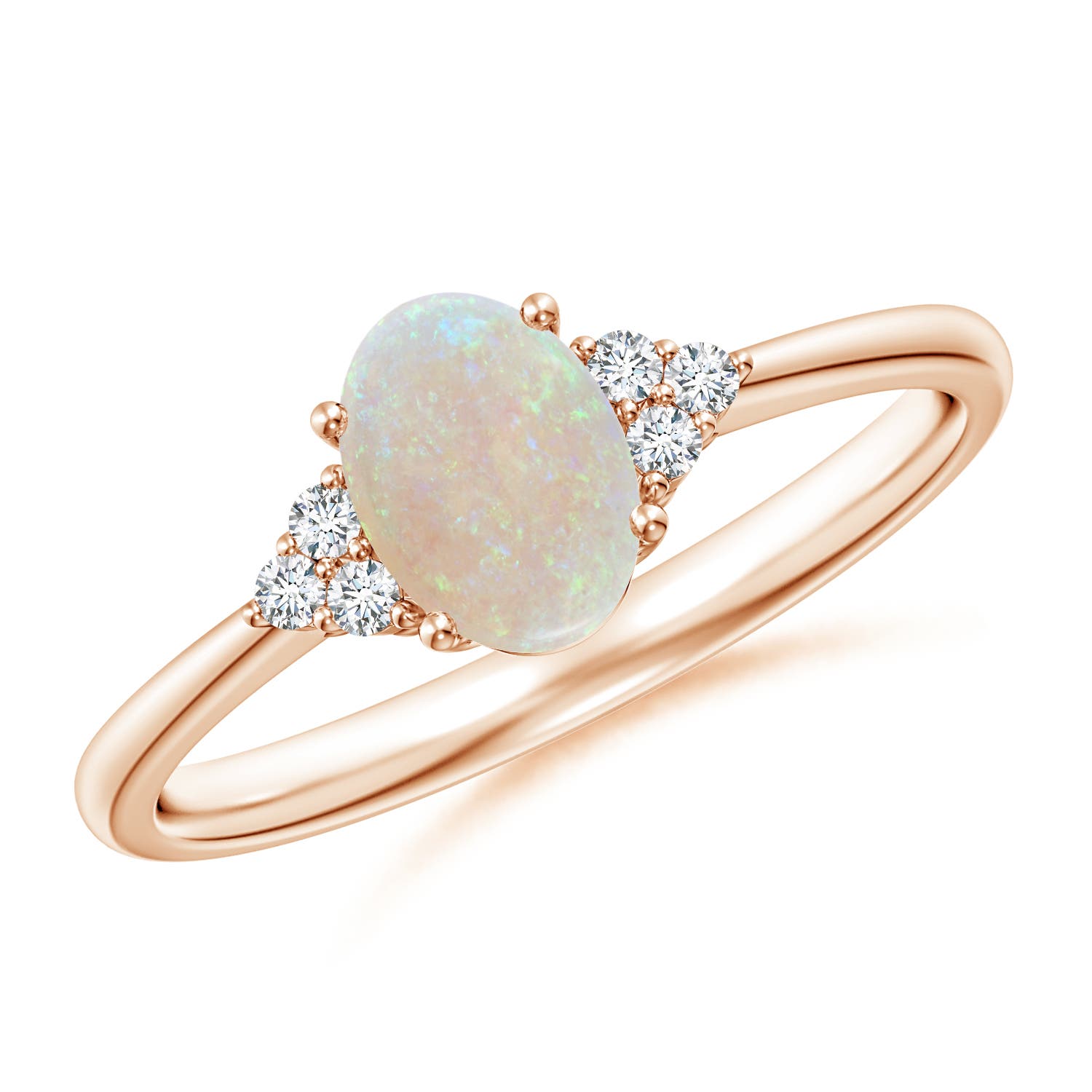 AA - Opal / 0.53 CT / 14 KT Rose Gold