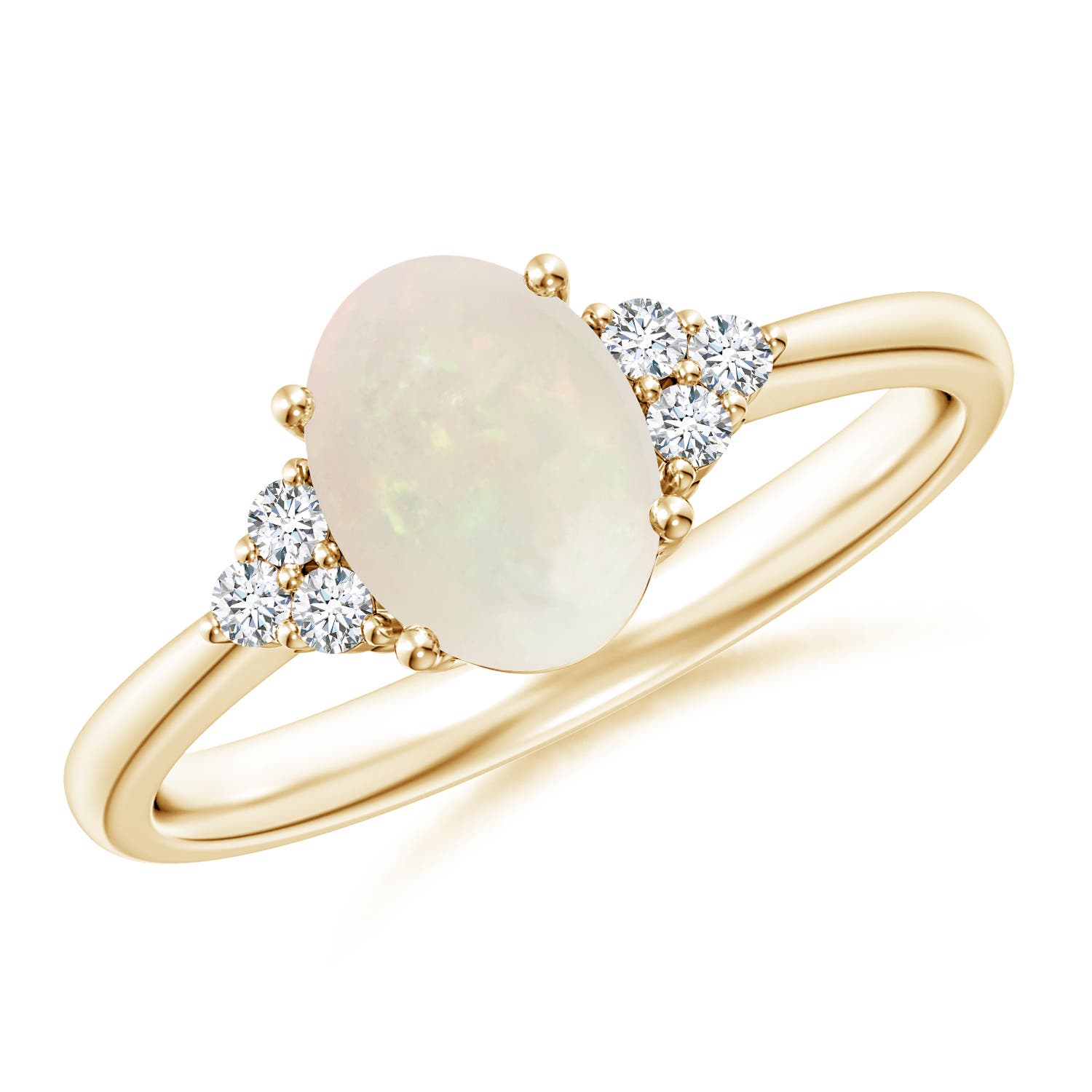 A - Opal / 0.91 CT / 14 KT Yellow Gold