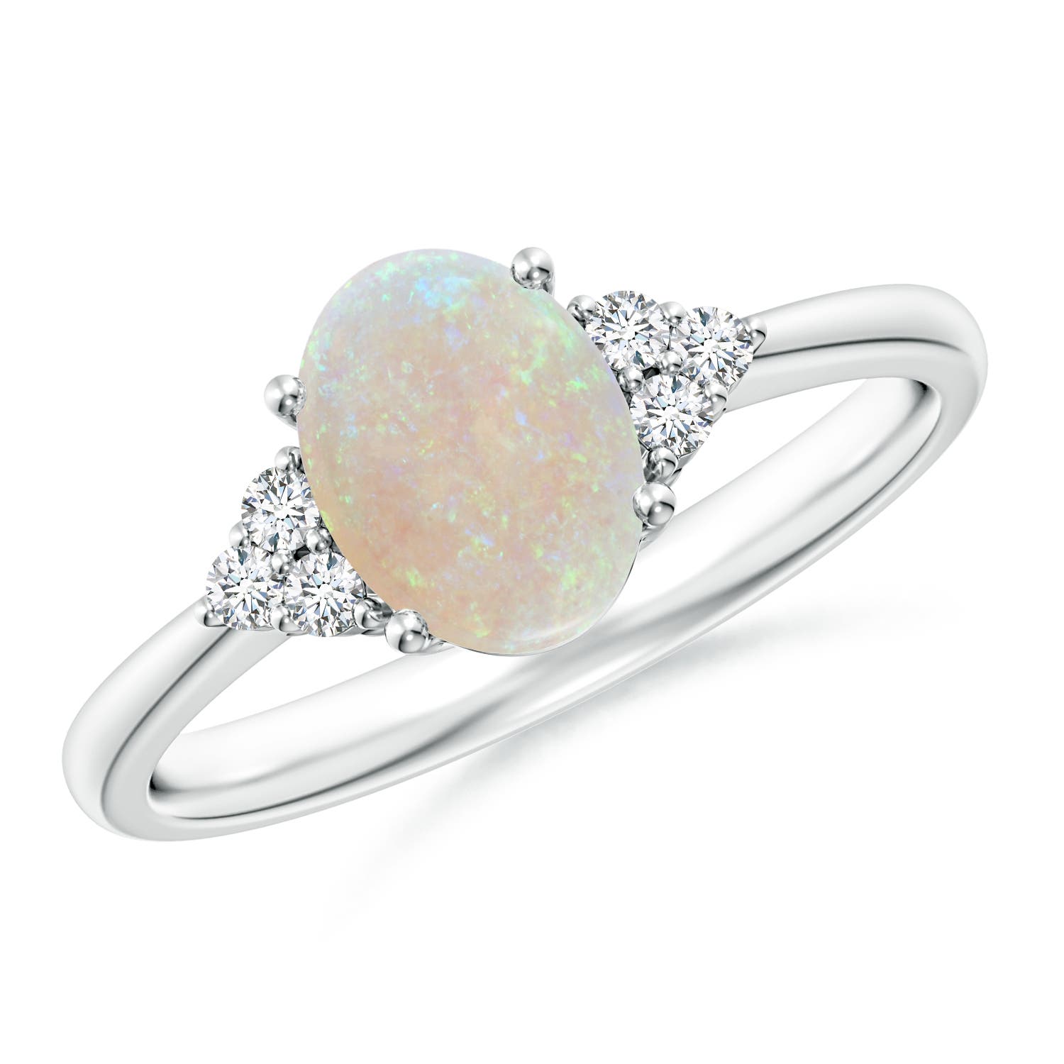 AA - Opal / 0.91 CT / 14 KT White Gold