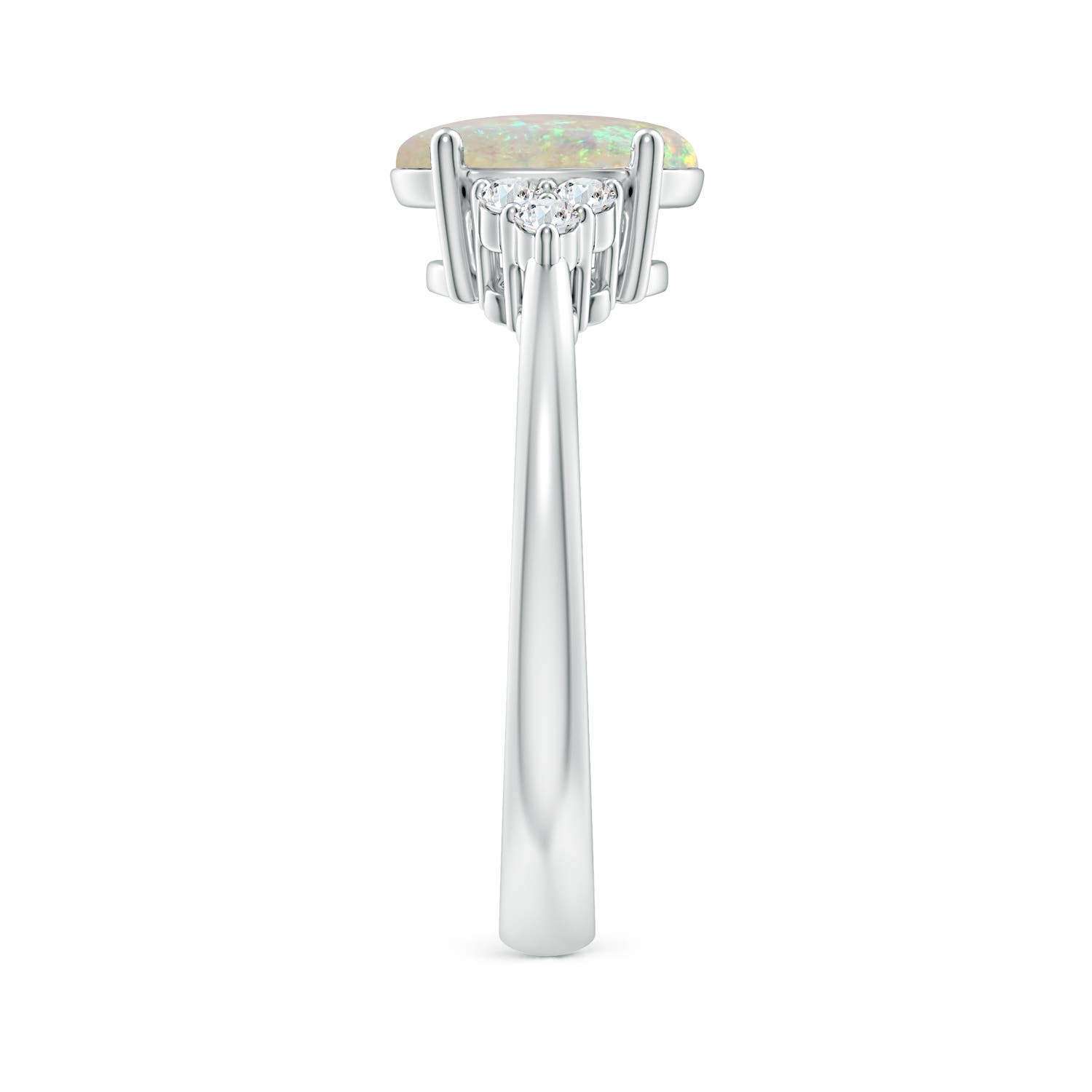 AAA - Opal / 1.23 CT / 14 KT White Gold