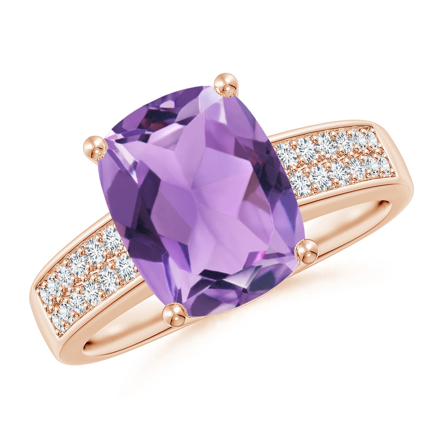 A - Amethyst / 2.87 CT / 14 KT Rose Gold