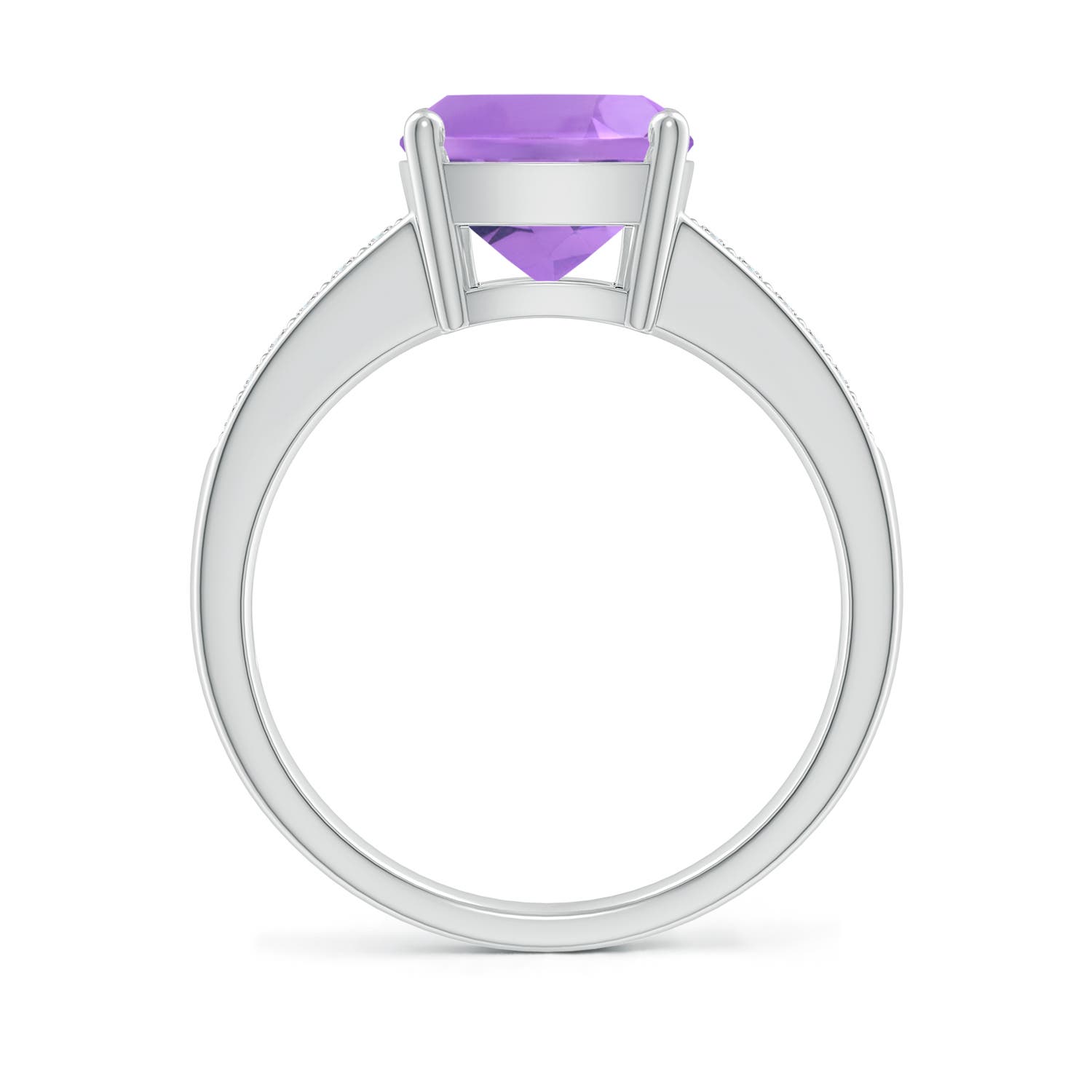 A - Amethyst / 2.87 CT / 14 KT White Gold