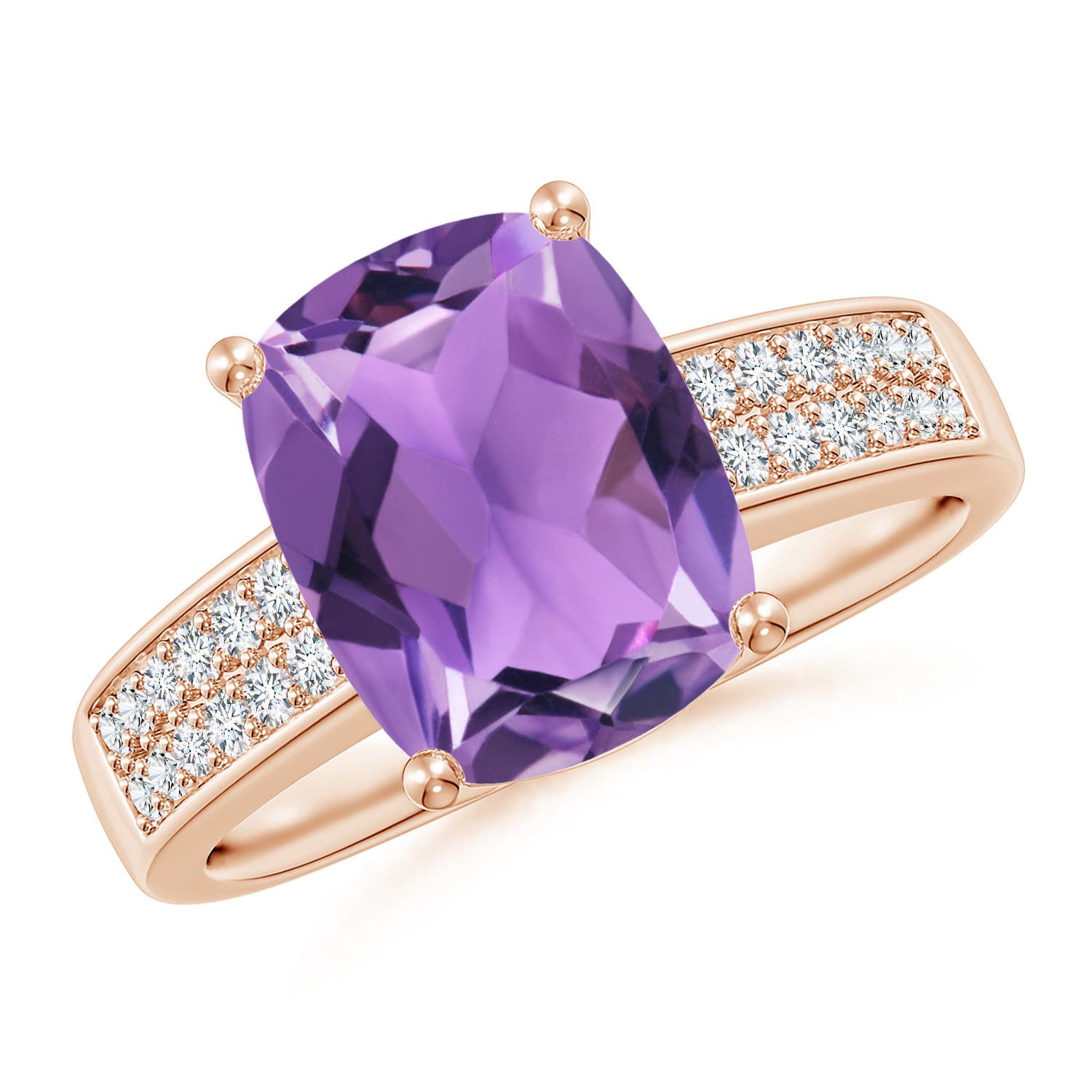 AA - Amethyst / 2.87 CT / 14 KT Rose Gold