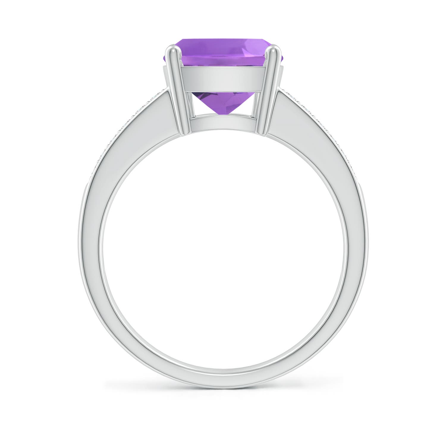 AA - Amethyst / 2.87 CT / 14 KT White Gold