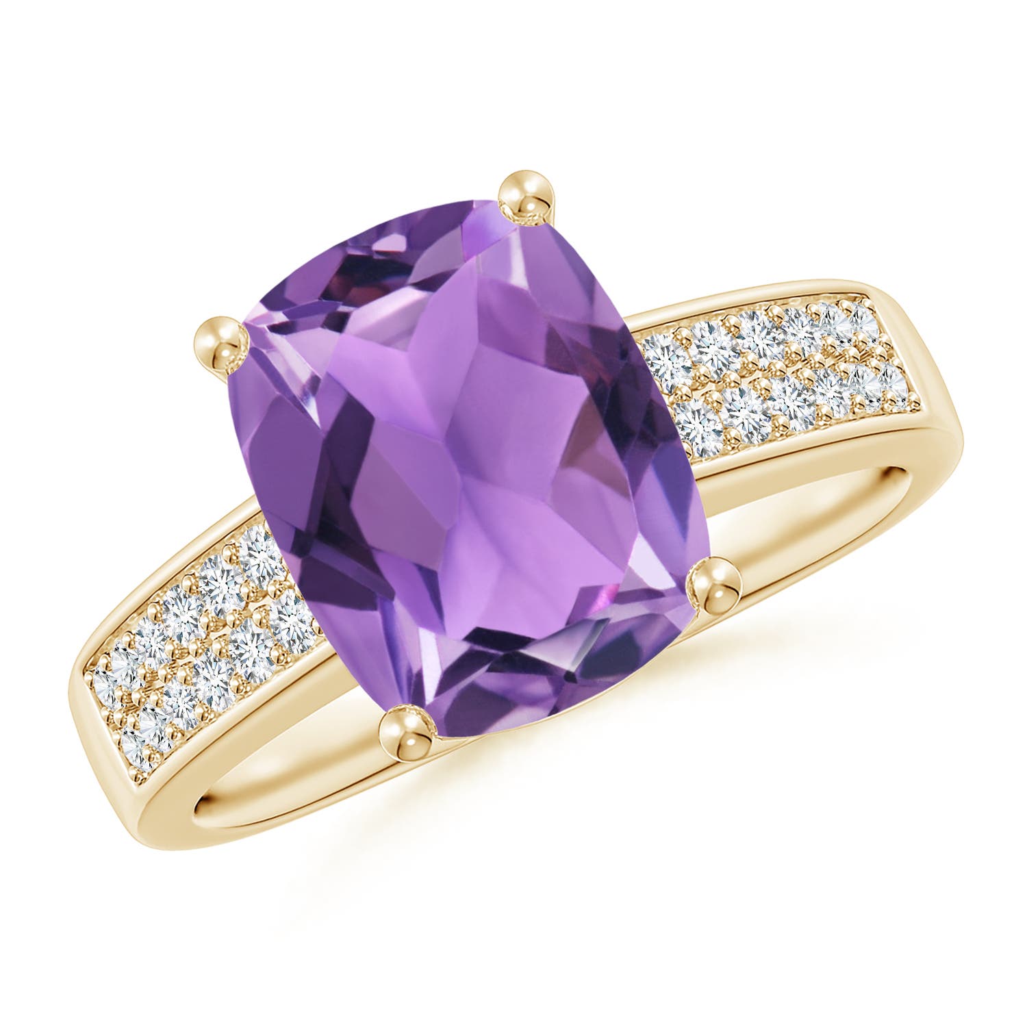 AA - Amethyst / 2.87 CT / 14 KT Yellow Gold