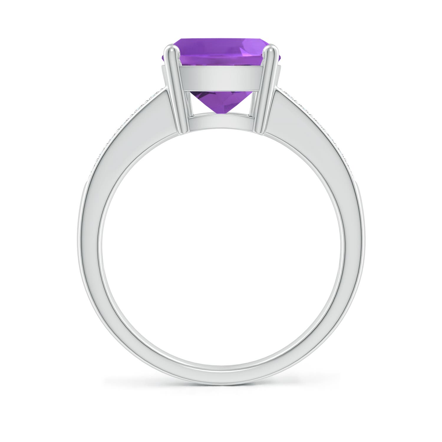 AAA - Amethyst / 2.87 CT / 14 KT White Gold