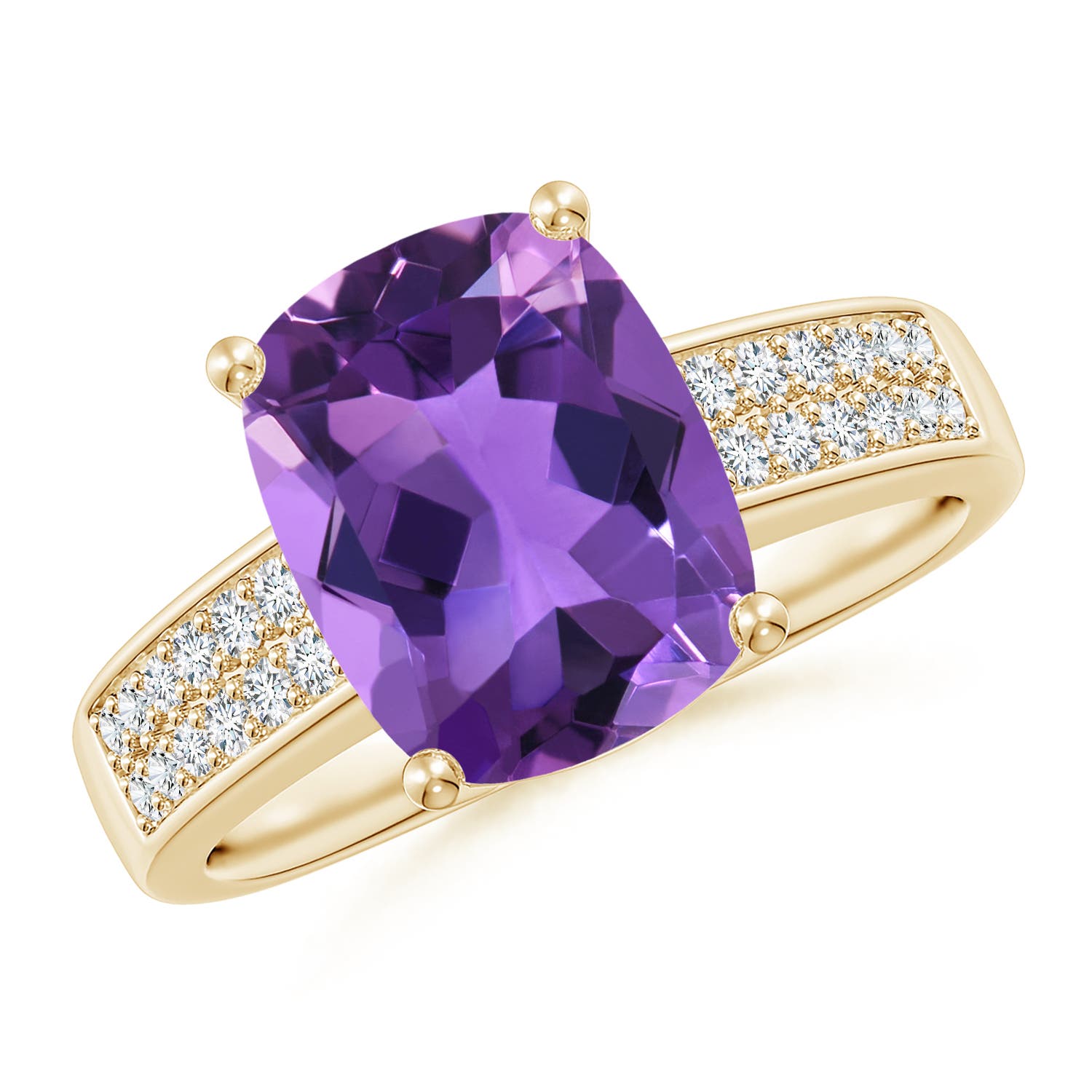 AAA - Amethyst / 2.87 CT / 14 KT Yellow Gold