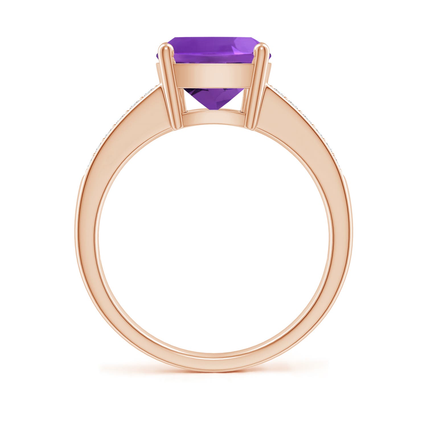 AAAA - Amethyst / 2.87 CT / 14 KT Rose Gold