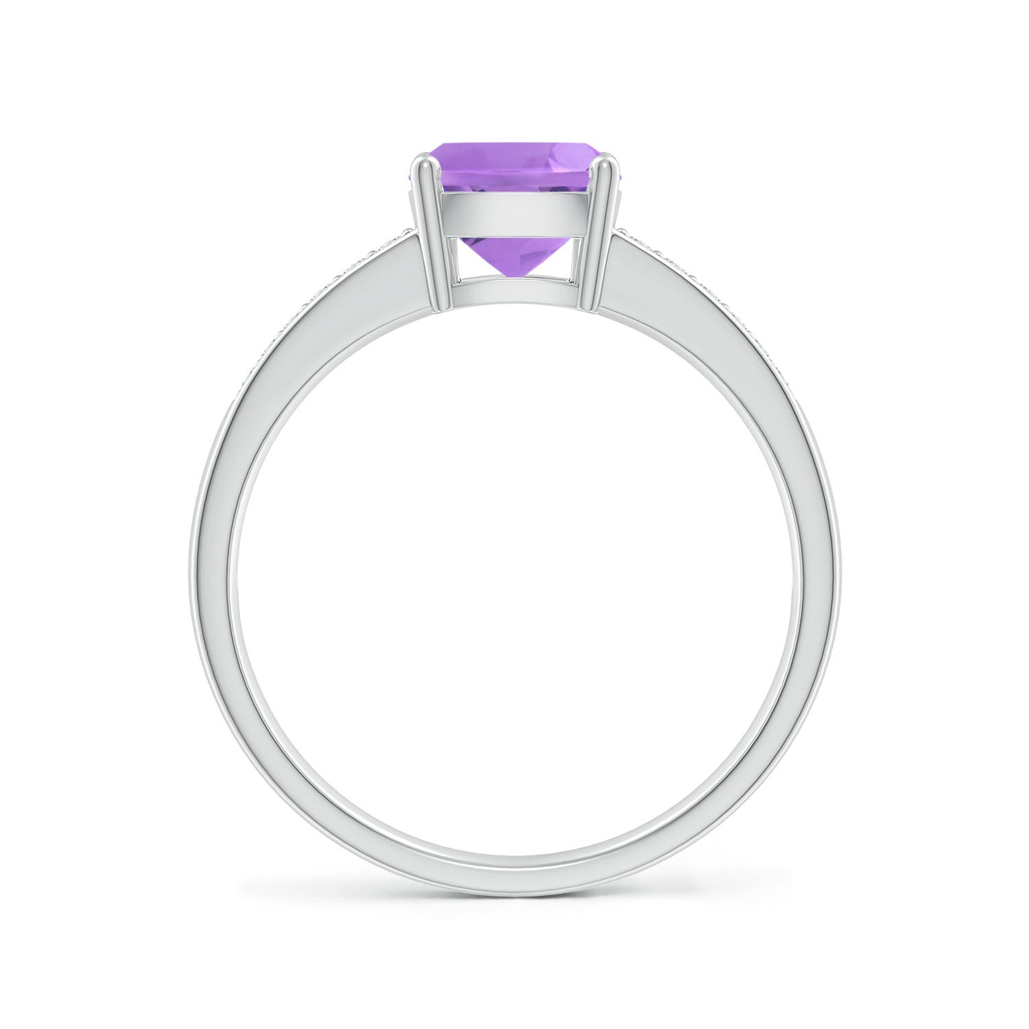 A - Amethyst / 1.37 CT / 14 KT White Gold