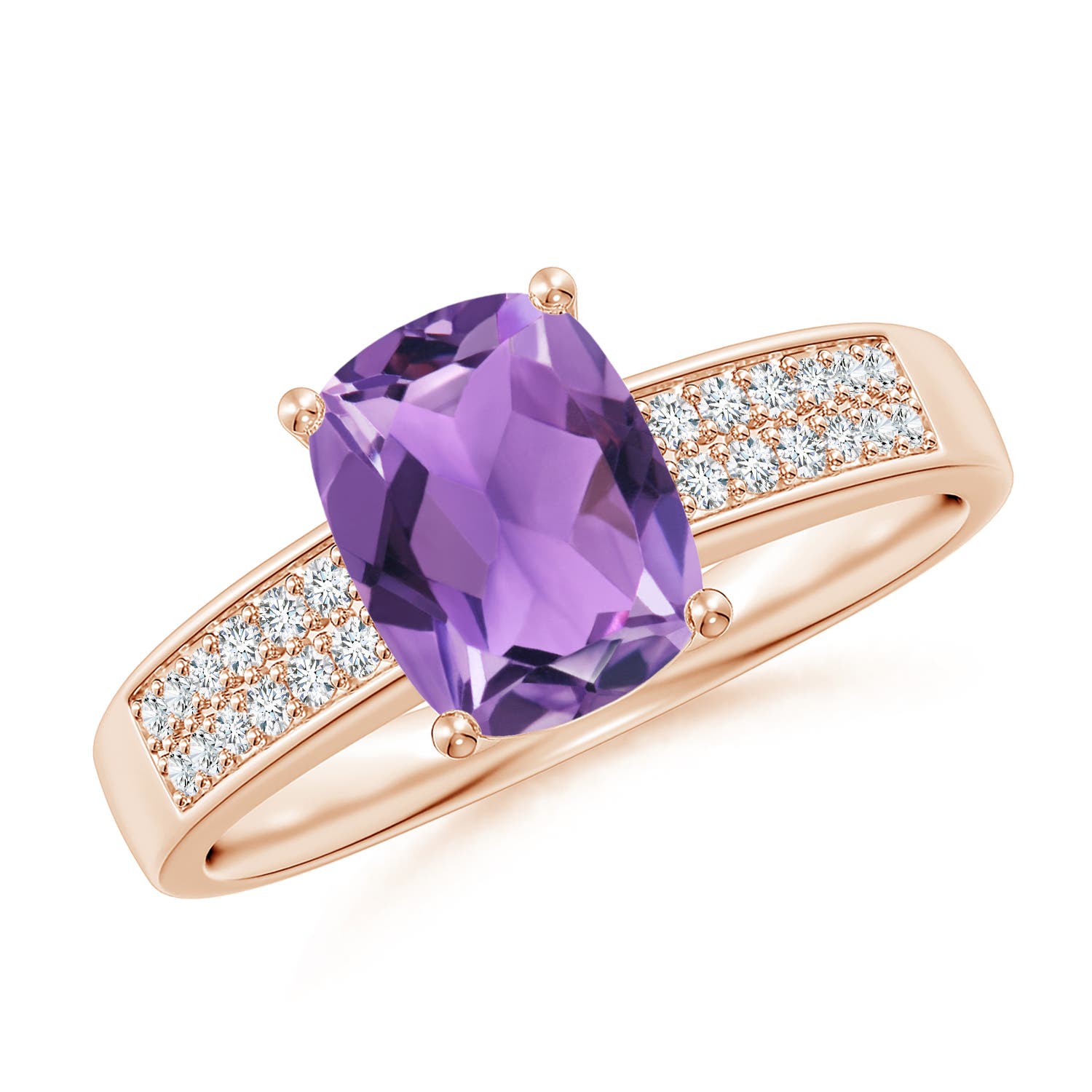 AA - Amethyst / 1.37 CT / 14 KT Rose Gold