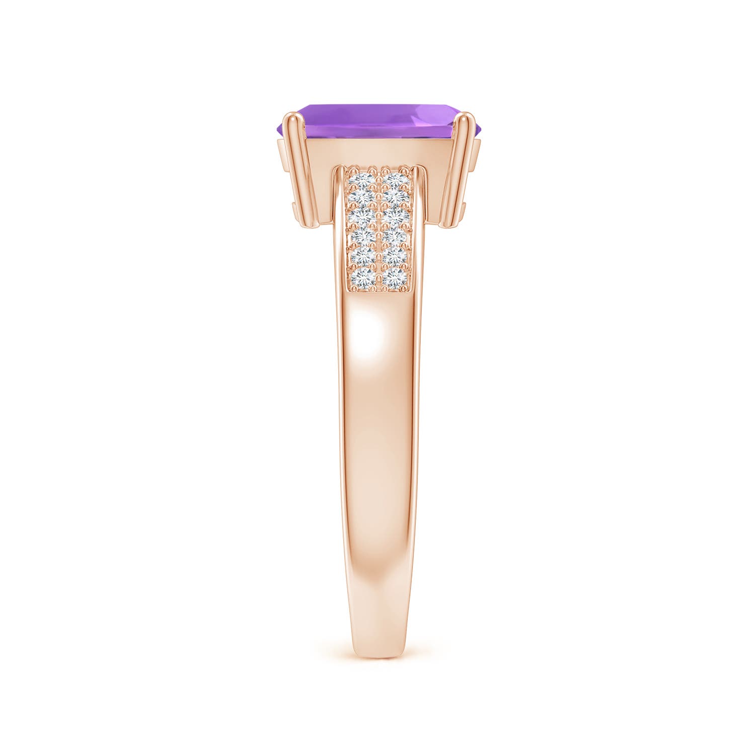 AA - Amethyst / 1.37 CT / 14 KT Rose Gold