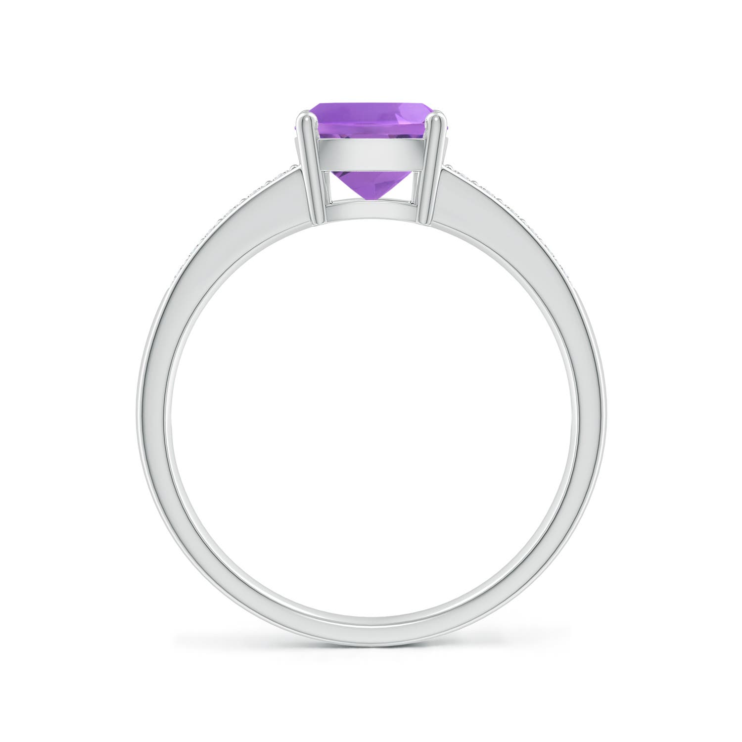 AA - Amethyst / 1.37 CT / 14 KT White Gold