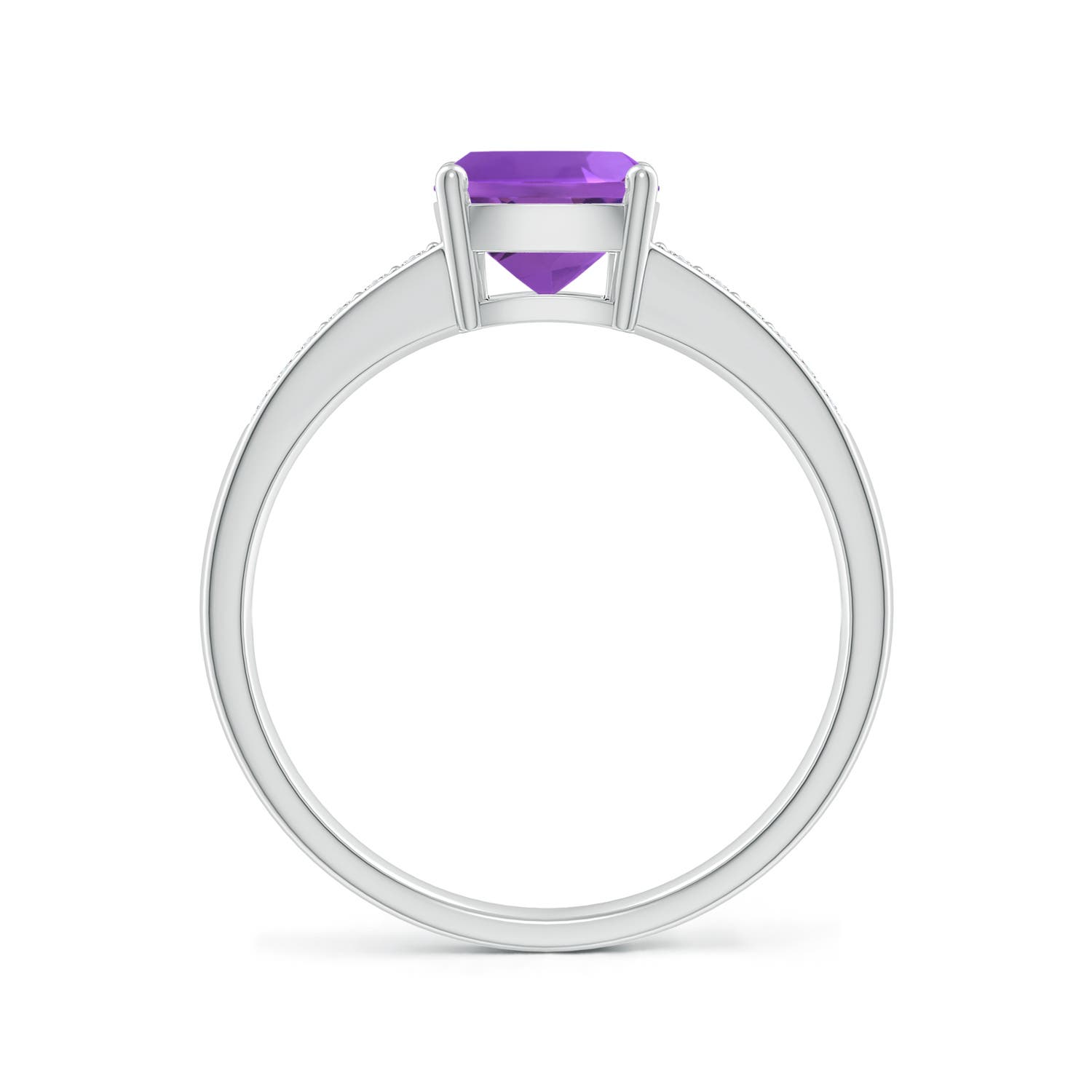 AAA - Amethyst / 1.37 CT / 14 KT White Gold