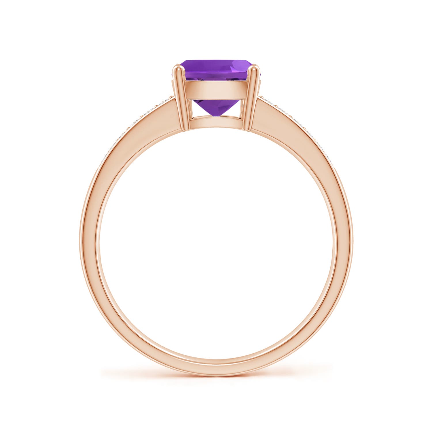 AAAA - Amethyst / 1.37 CT / 14 KT Rose Gold