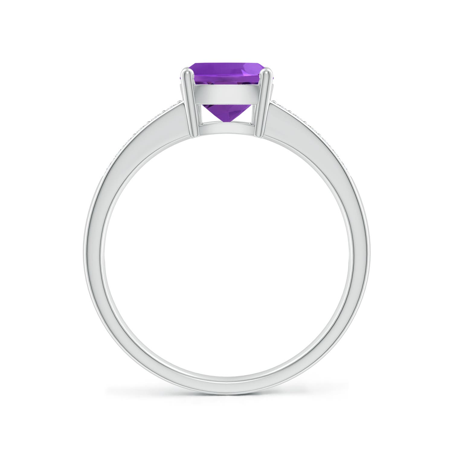 AAAA - Amethyst / 1.37 CT / 14 KT White Gold