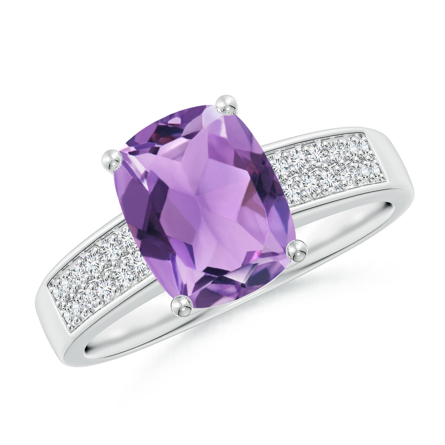 A - Amethyst / 2.17 CT / 14 KT White Gold