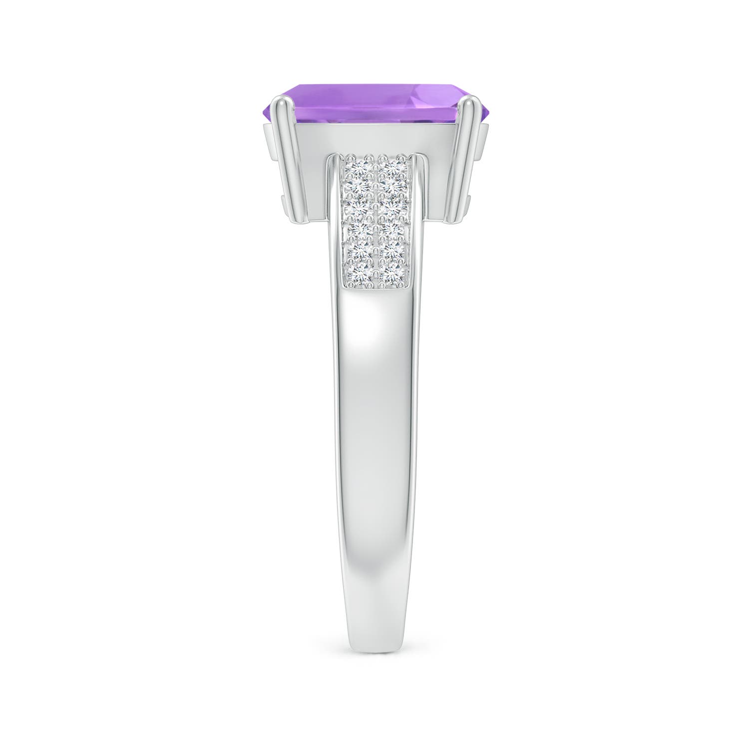 A - Amethyst / 2.17 CT / 14 KT White Gold