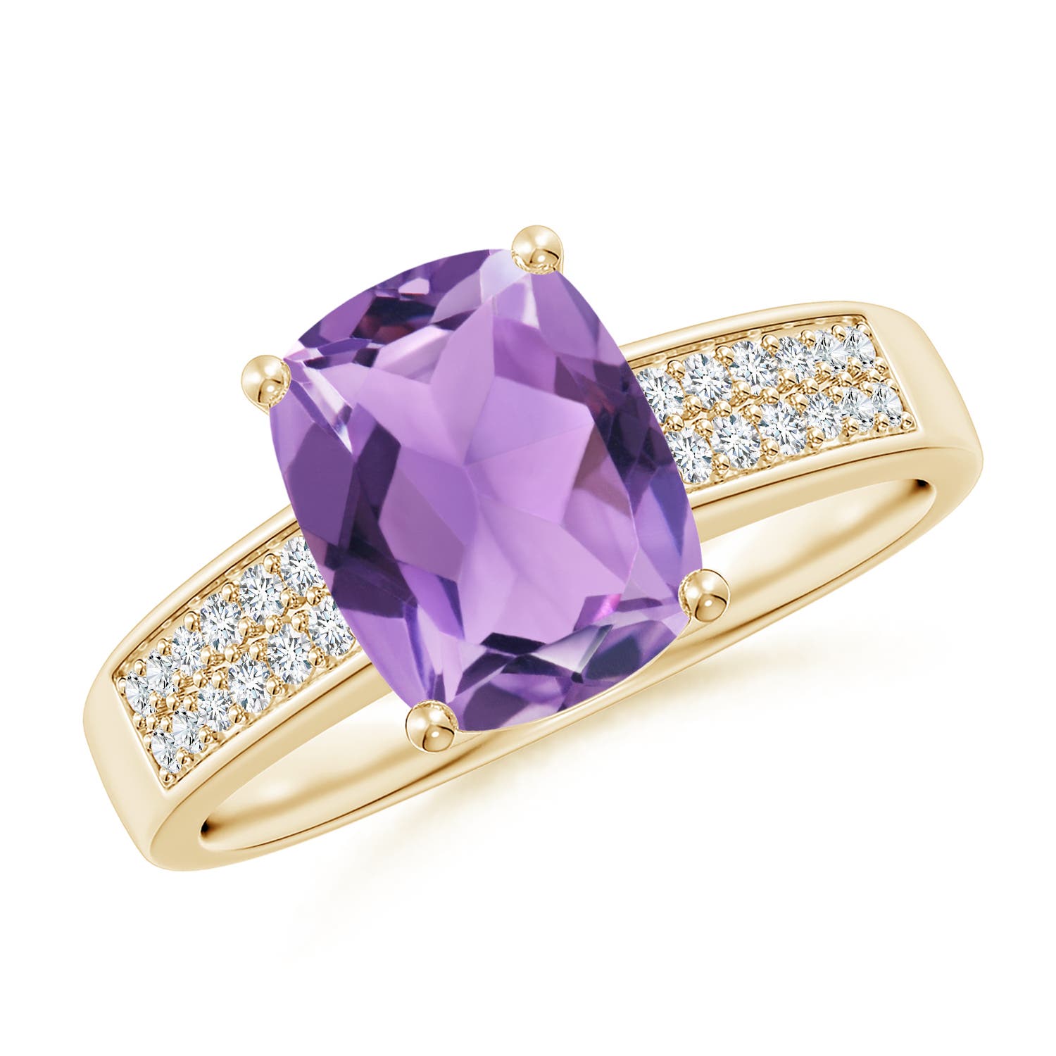 A - Amethyst / 2.17 CT / 14 KT Yellow Gold