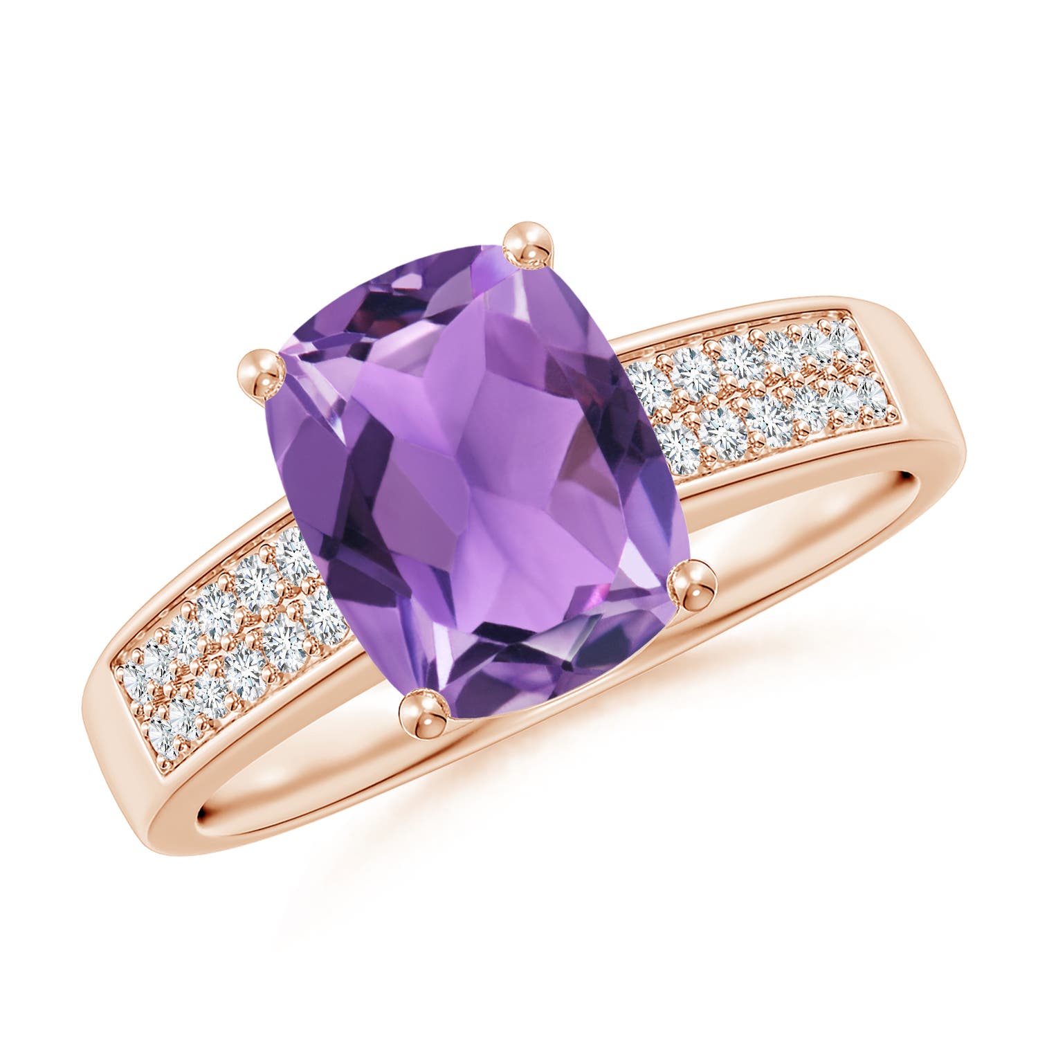 AA - Amethyst / 2.17 CT / 14 KT Rose Gold