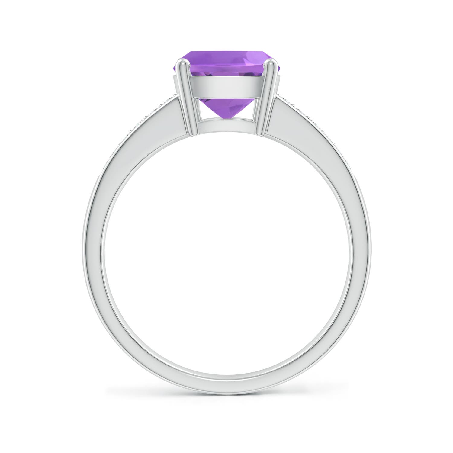 AA - Amethyst / 2.17 CT / 14 KT White Gold