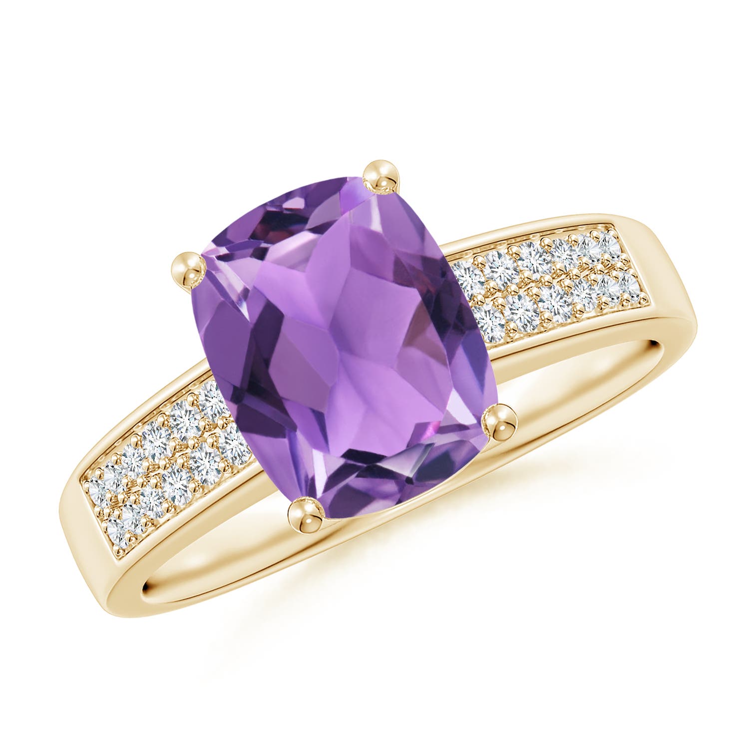 AA - Amethyst / 2.17 CT / 14 KT Yellow Gold