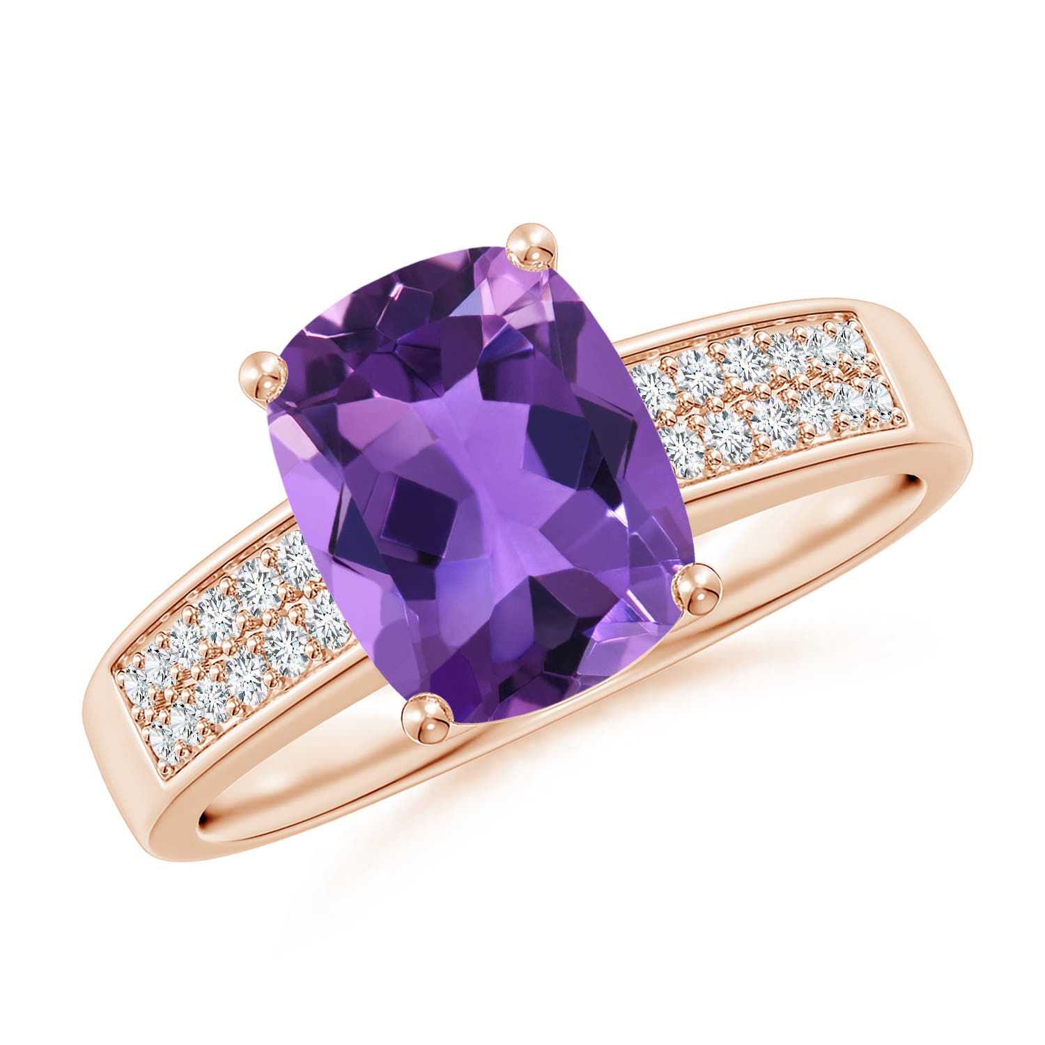 AAA - Amethyst / 2.17 CT / 14 KT Rose Gold