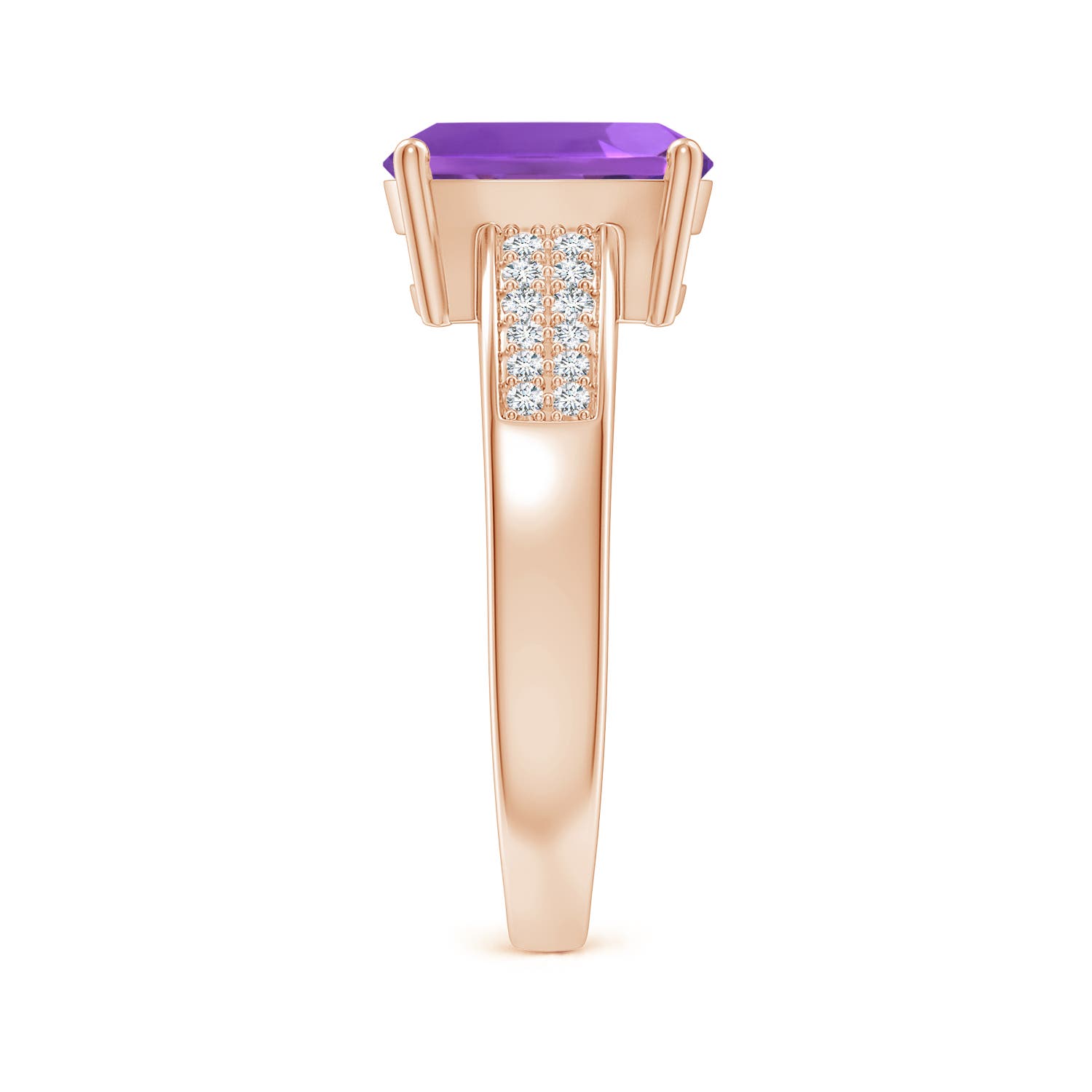 AAA - Amethyst / 2.17 CT / 14 KT Rose Gold